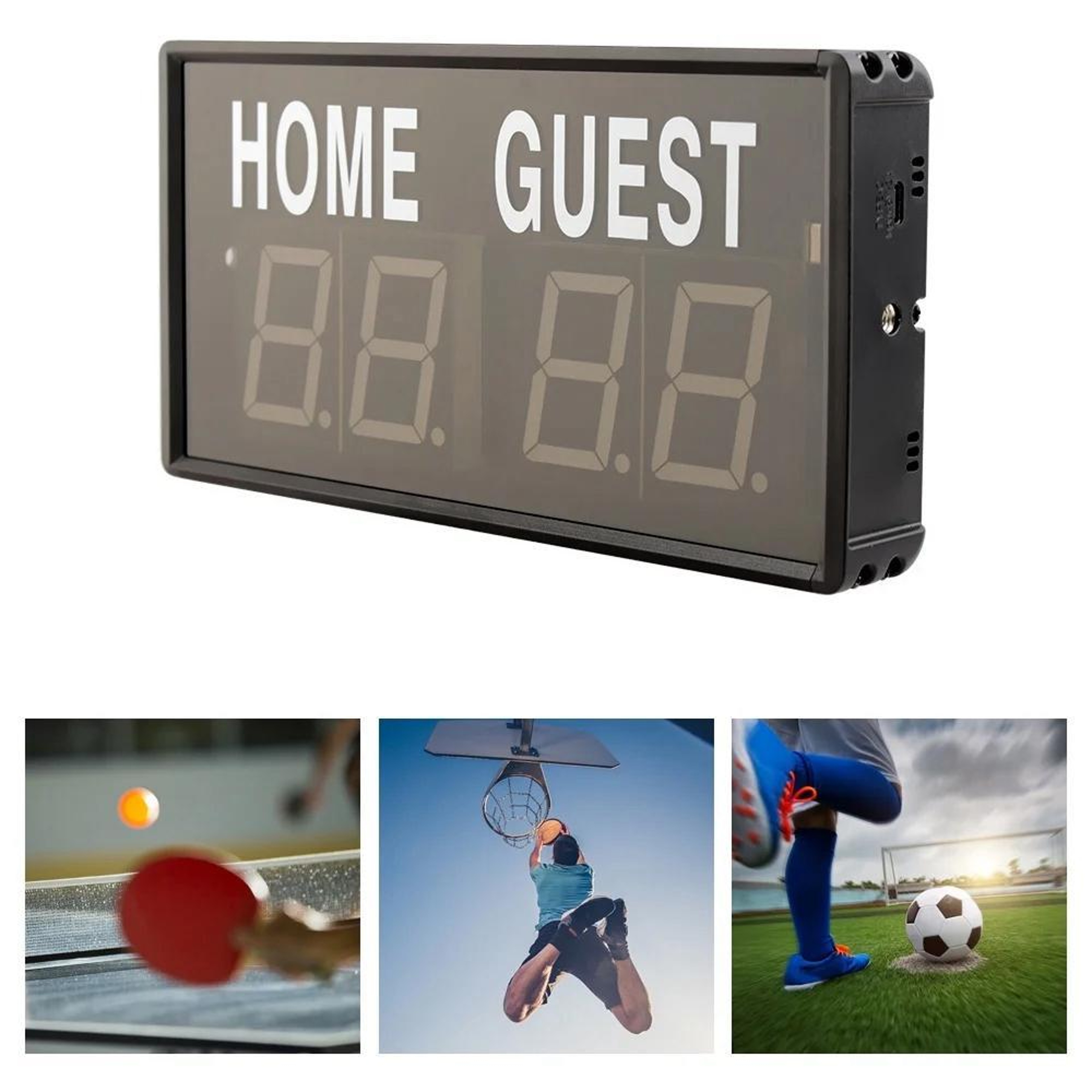 KYX-0014 Portable Electronic Scoreboard with LED Display and Remote Control – view 11