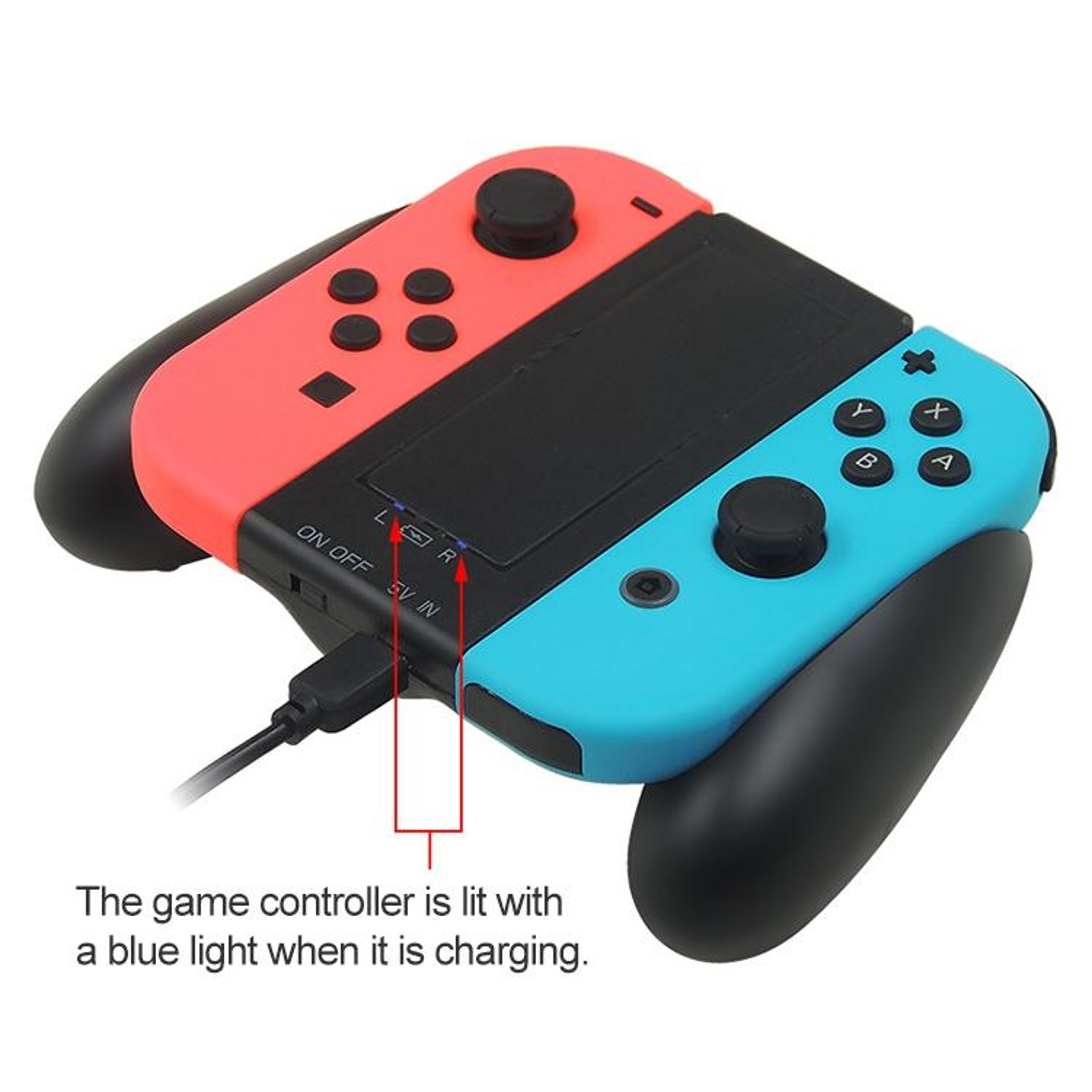 iplay S005 Nintendo Switch Joy-Con Charger Grip with 2000mAh Battery – view 6