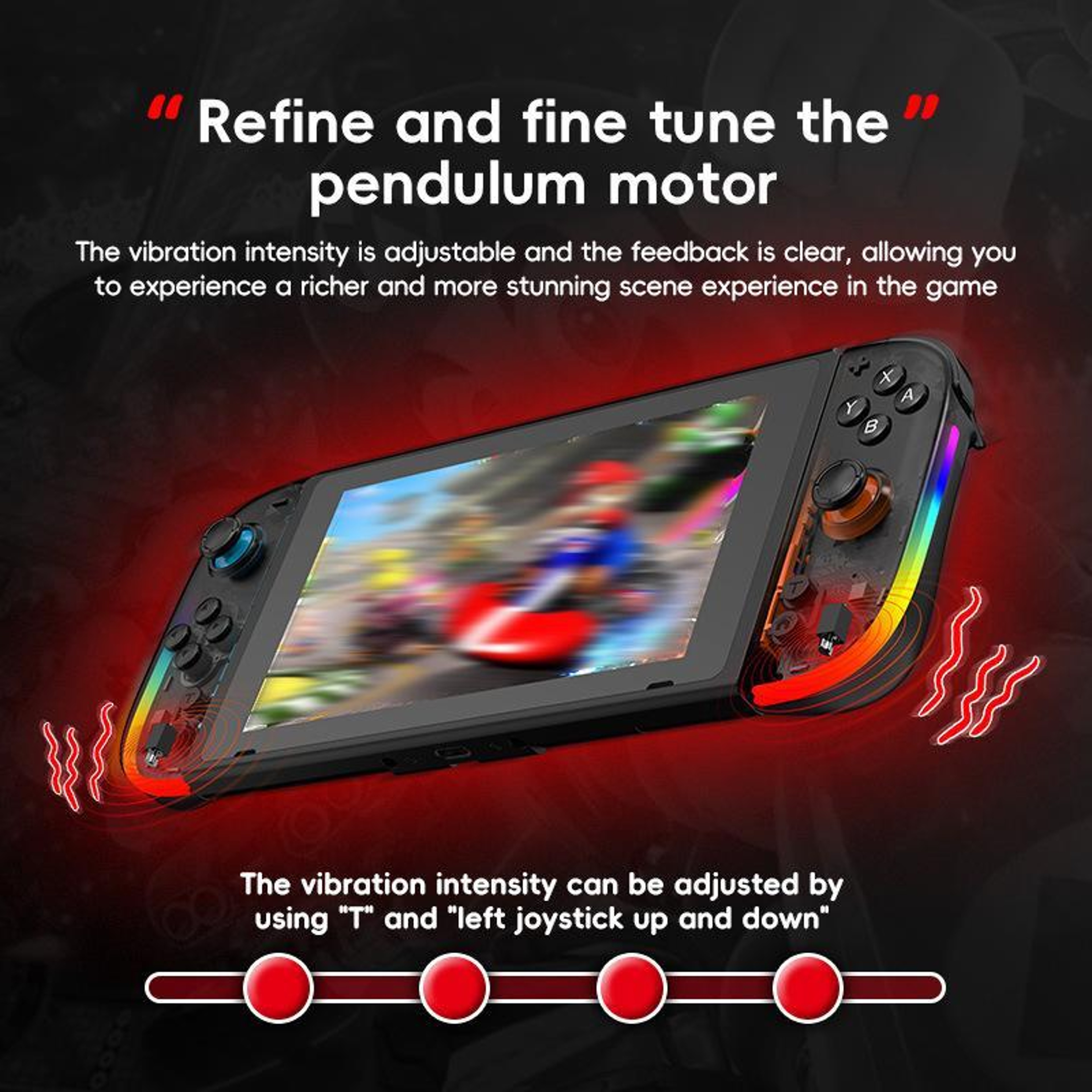 JOY-05 Nintendo Switch Controllers with TMR Hall Effect Joysticks, 6-Axis Motion and RGB – view 6
