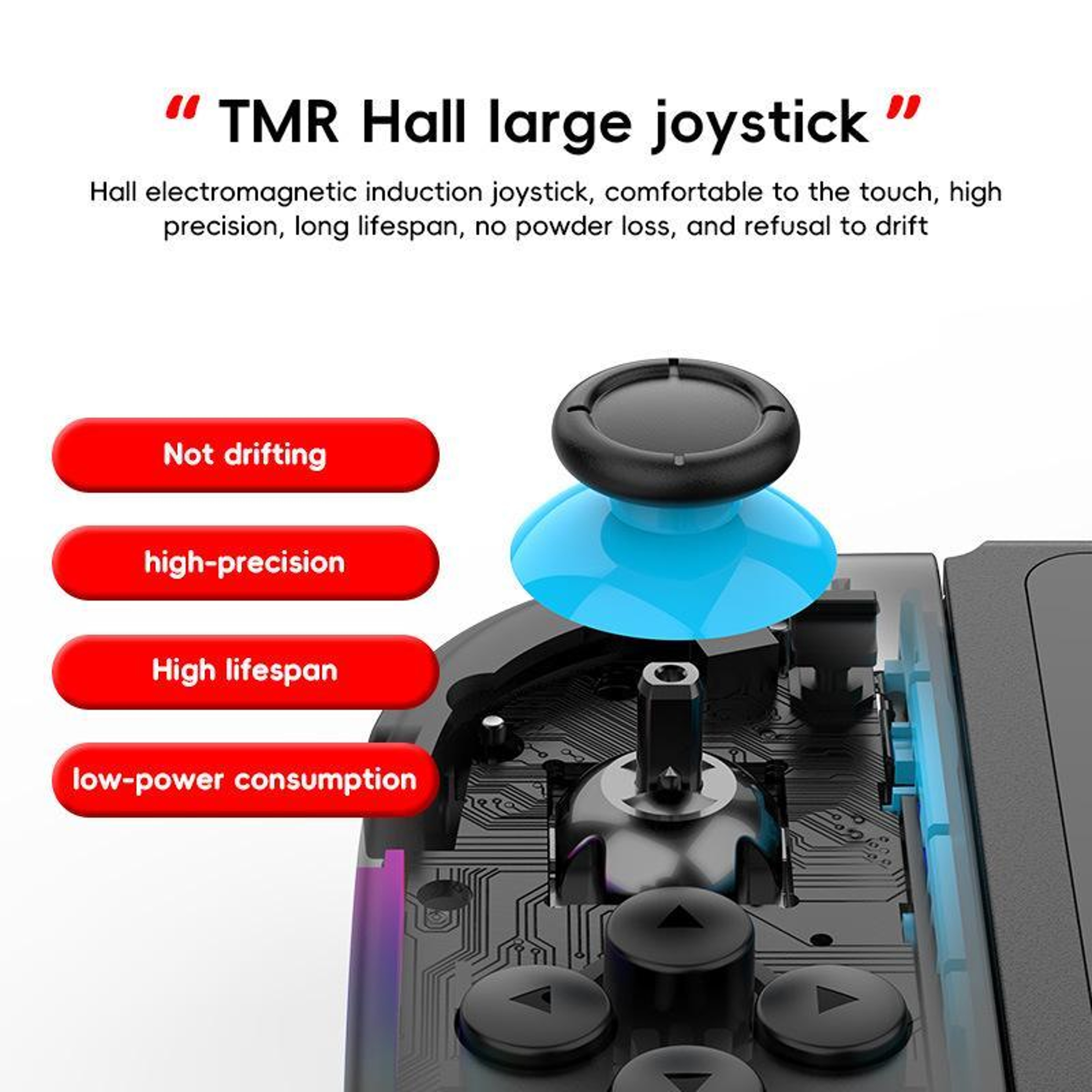 JOY-05 Nintendo Switch Controllers with TMR Hall Effect Joysticks, 6-Axis Motion and RGB – view 7