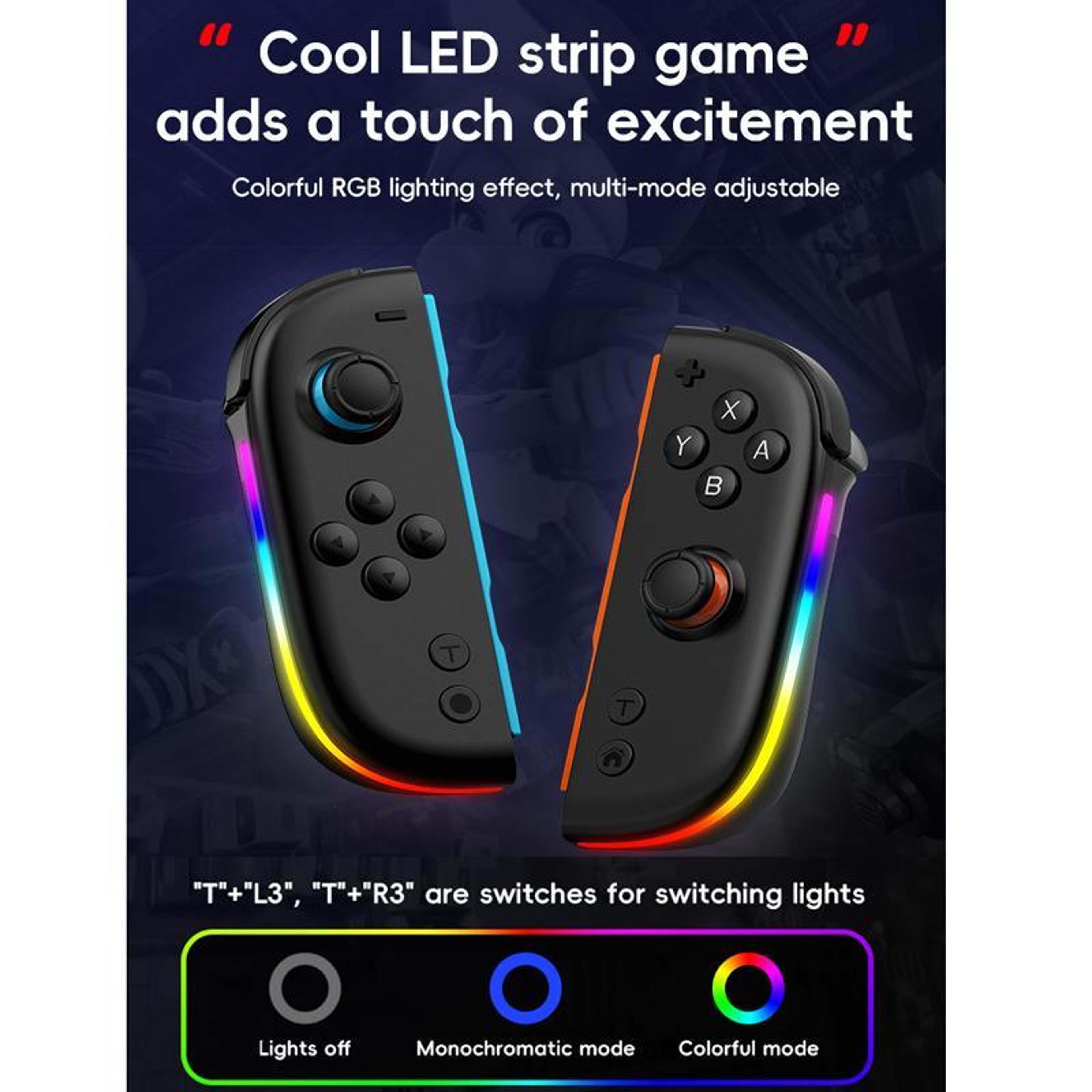 JOY-05 Nintendo Switch Controllers with TMR Hall Effect Joysticks, 6-Axis Motion and RGB – view 13