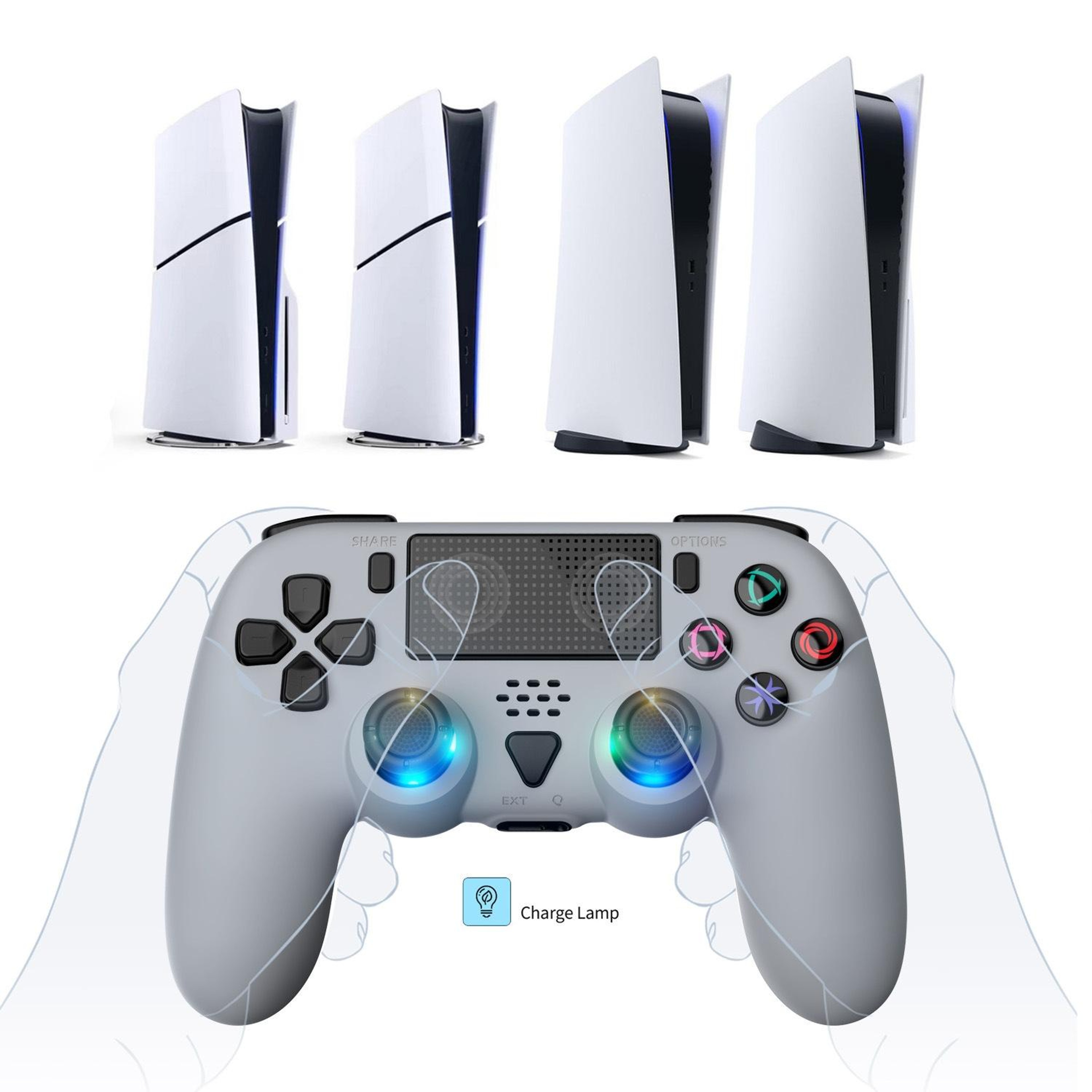 Pro Wireless PS5 Controller with 6-Axis Gyro and Programmable Back Buttons – view 3