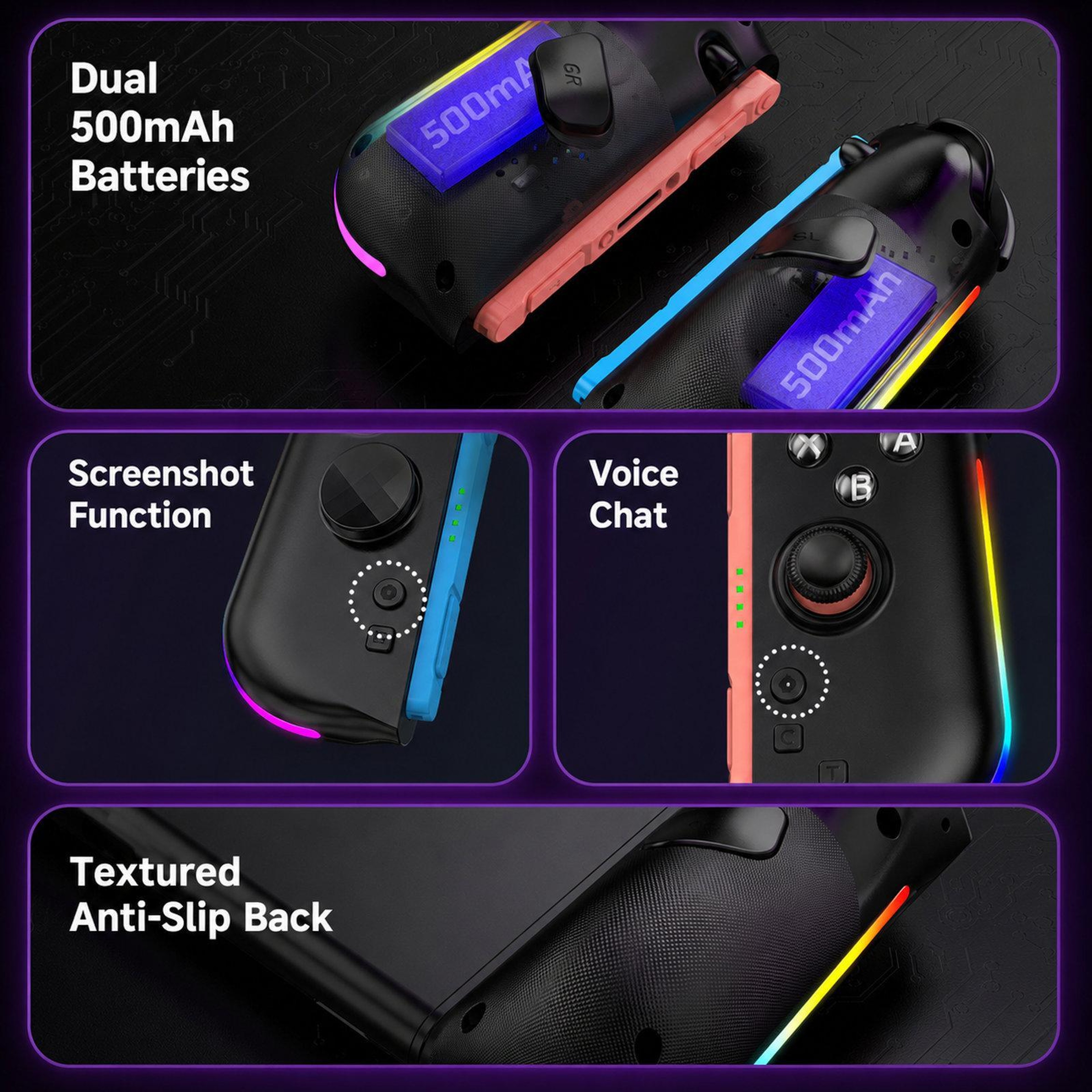 Nintendo Switch 2 Magnetic Controller with Hall Effect Joysticks, RGB and 9-Axis Motion – view 8