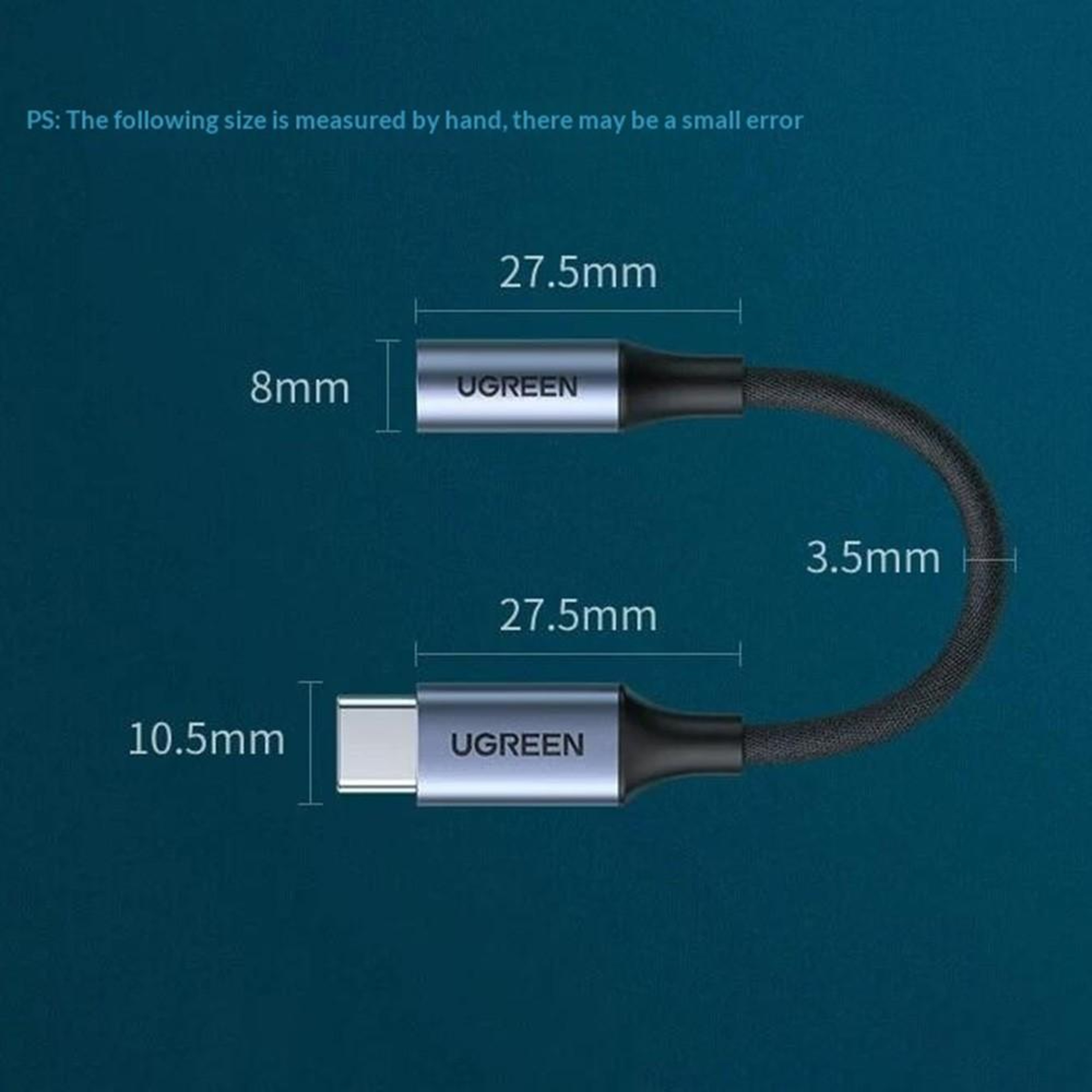 UGREEN CM992 USB C to 3.5mm Headphone Adapter with HiFi DAC – view 2