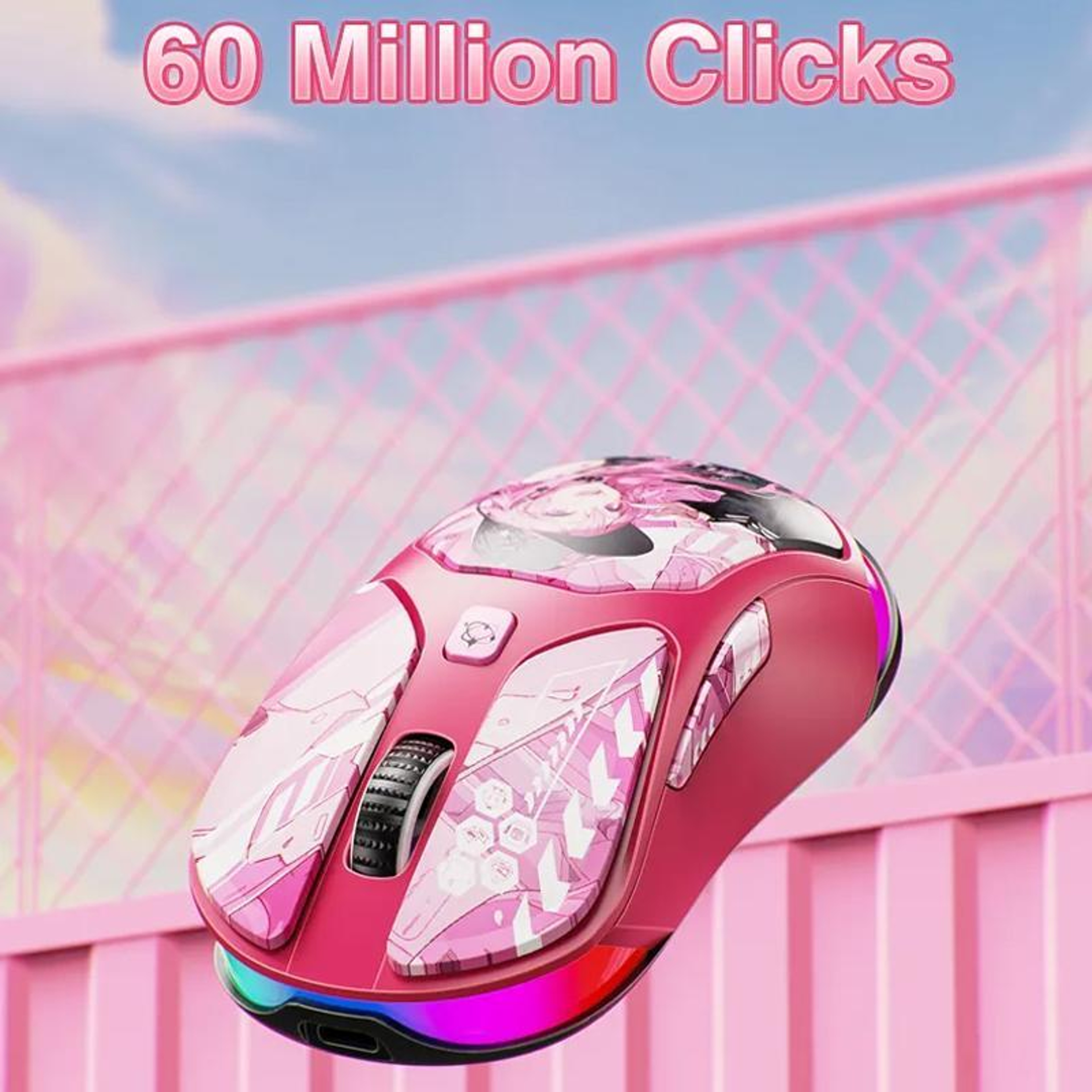 LINGBAO M7 Wireless Gaming Mouse With 12000 DPI Bluetooth And 24GHz TripleMode Connection 5
