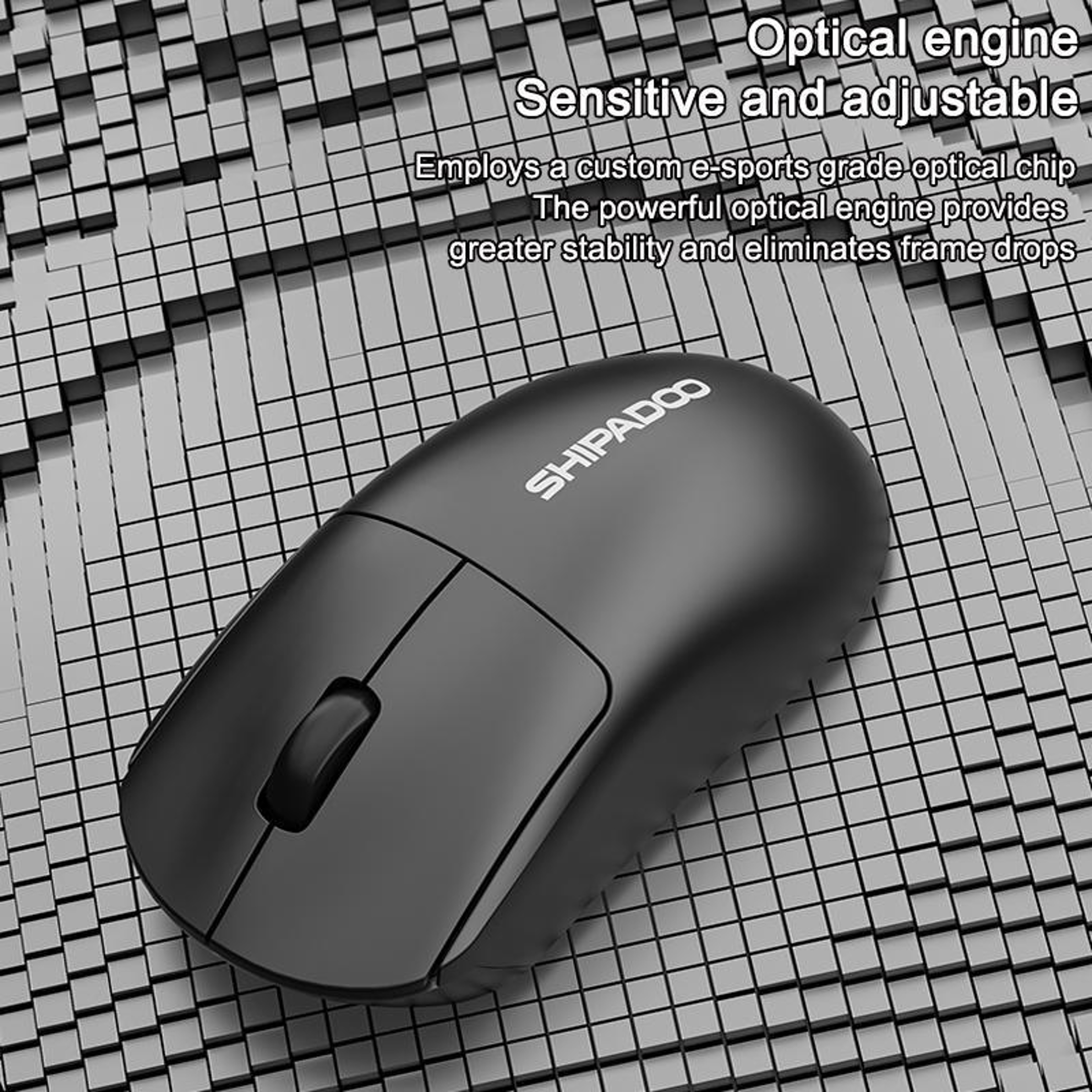 SHIPADOO W200 Rechargeable 2.4G Wireless Mouse for Office and Gaming – view 9