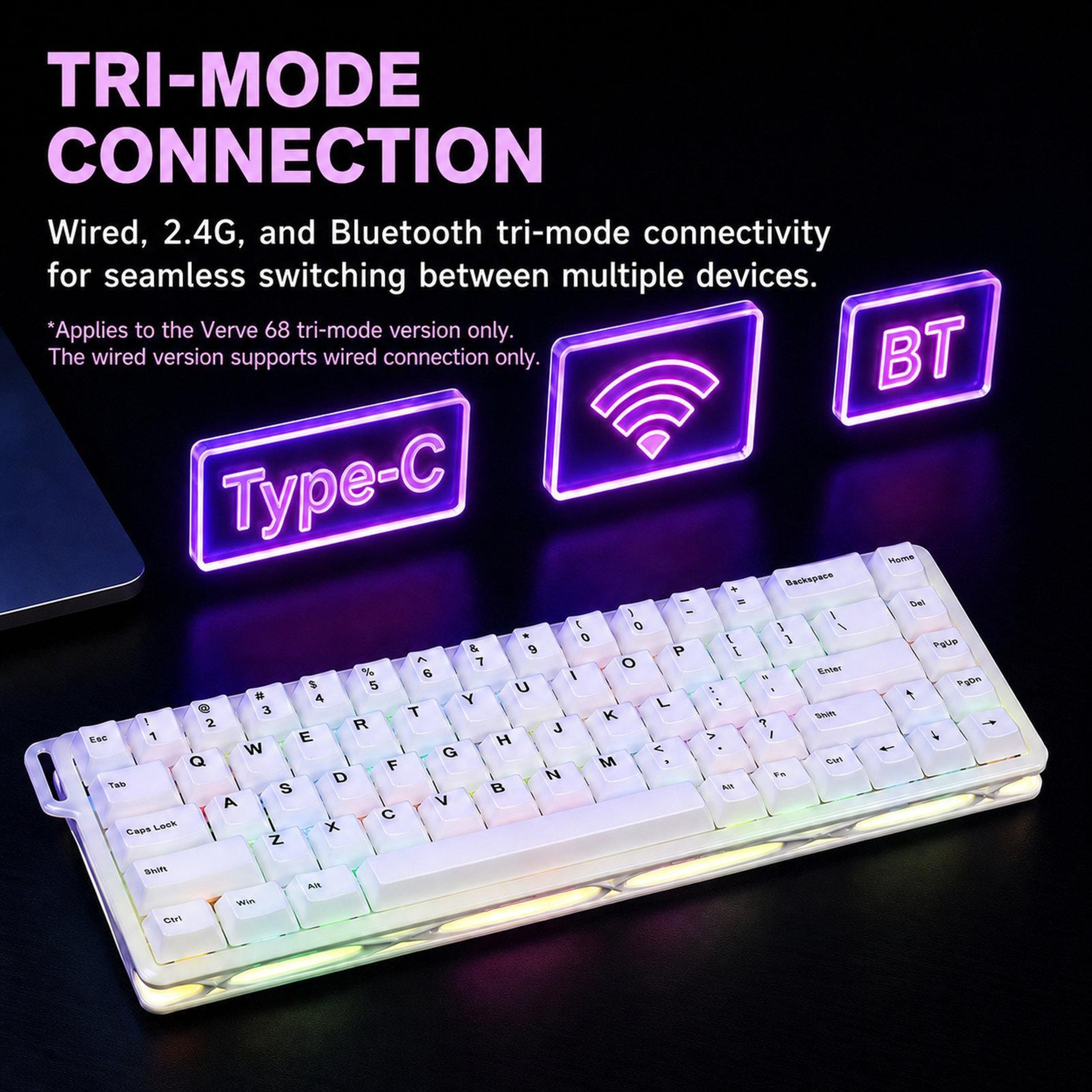 MONSGEEK Verve 68 Magnetic Switch Keyboard with Rapid Trigger, 8K Polling and ARGB – view 11