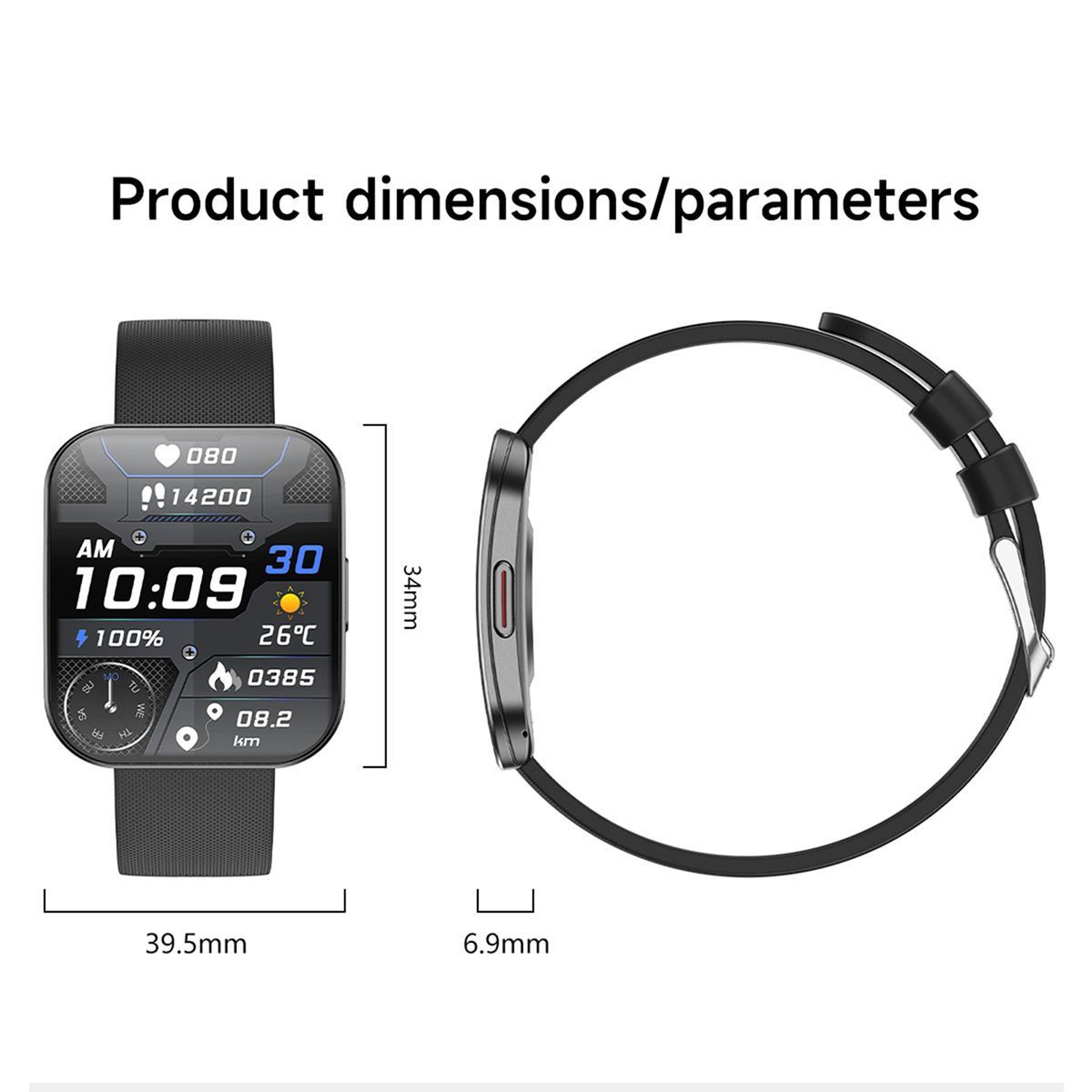 U17 1.85-Inch AMOLED Smartwatch with Bluetooth Calling and IP68 Waterproof Design – view 10