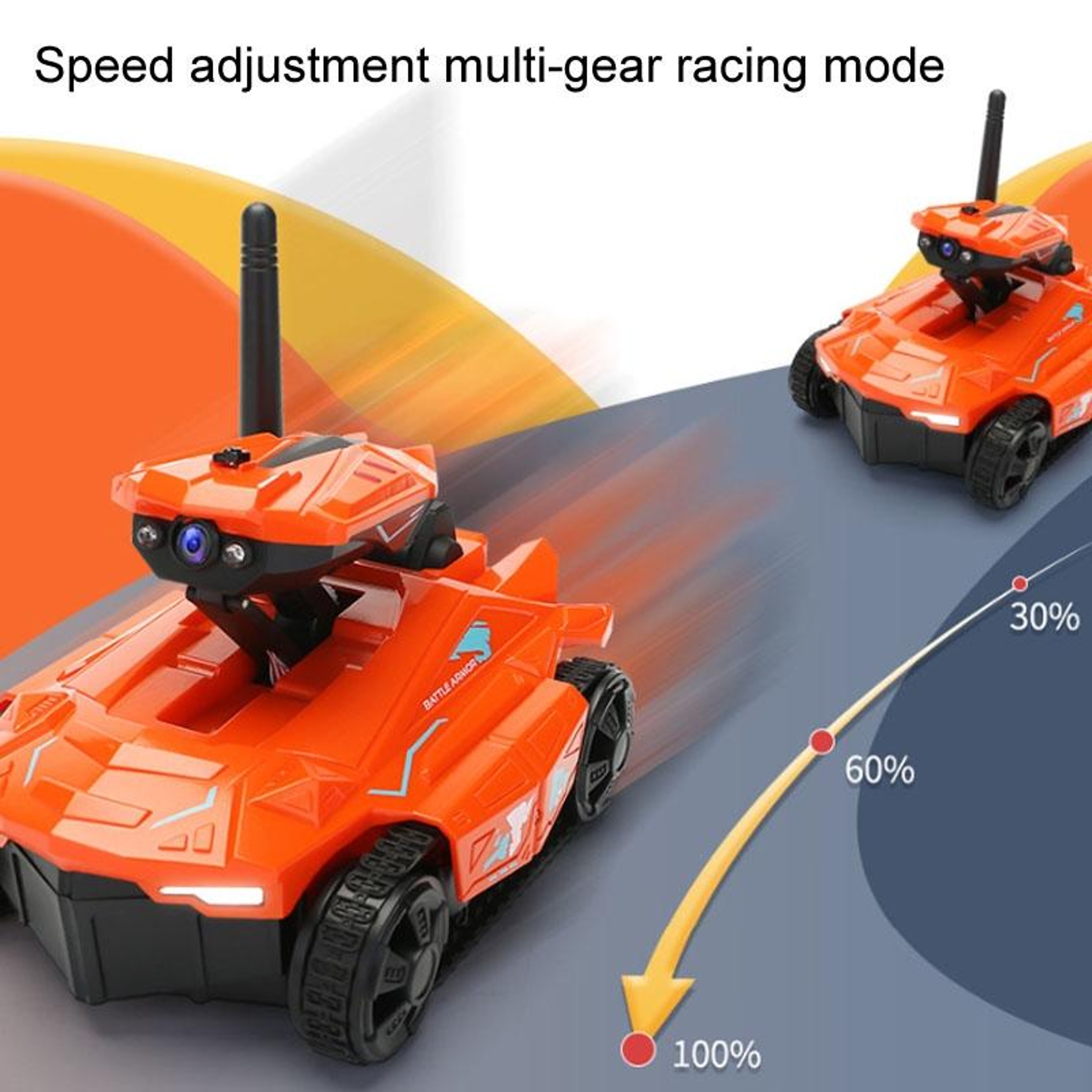 720P Camera RC Tank Car With RealTime Video App Control And Remote Controller 5