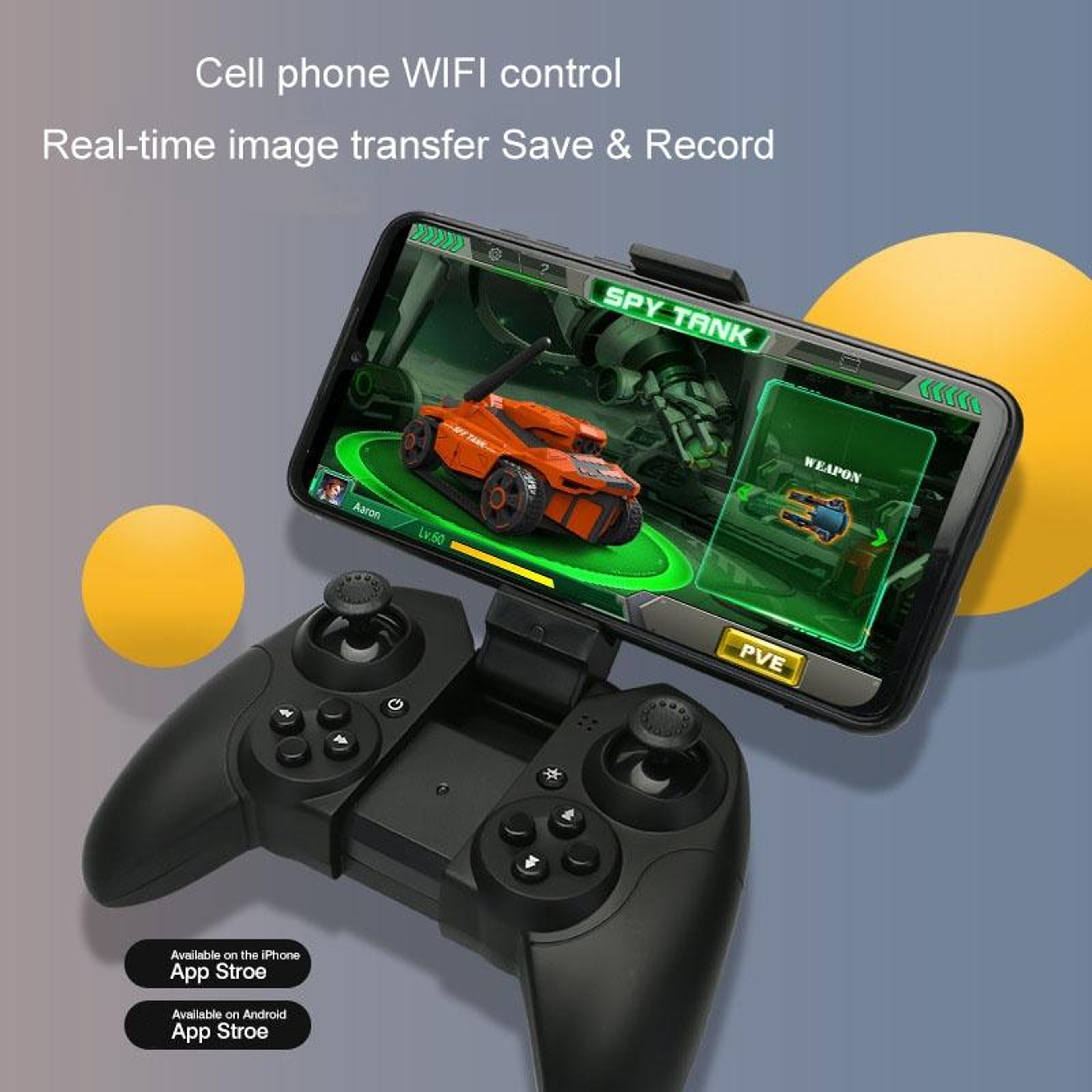720P Camera RC Tank Car With RealTime Video App Control And Remote Controller 7