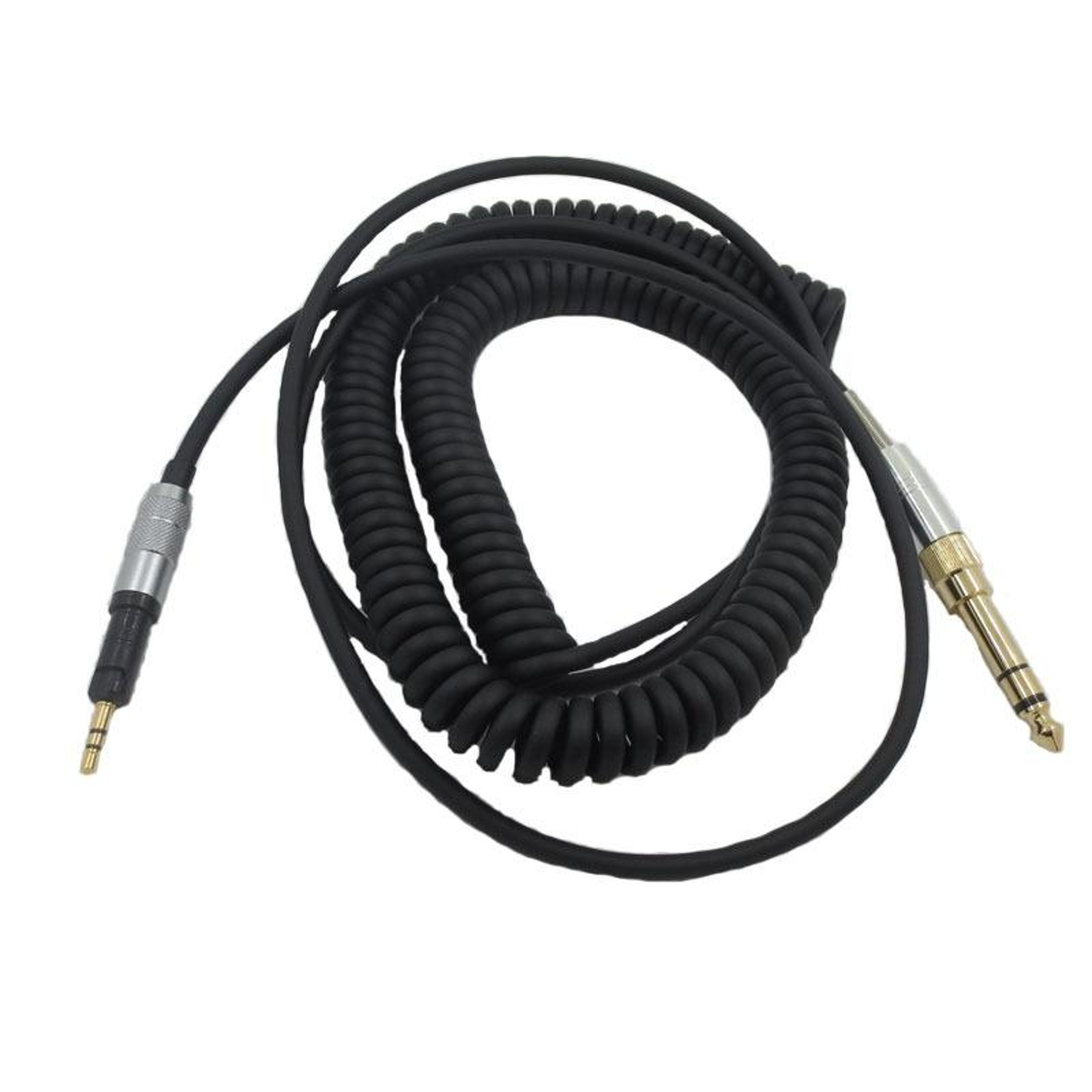 ATH-M50X Replacement Cable 2.5mm to 3.5mm Coiled Audio Cable with 6.35mm Adapter – view 1