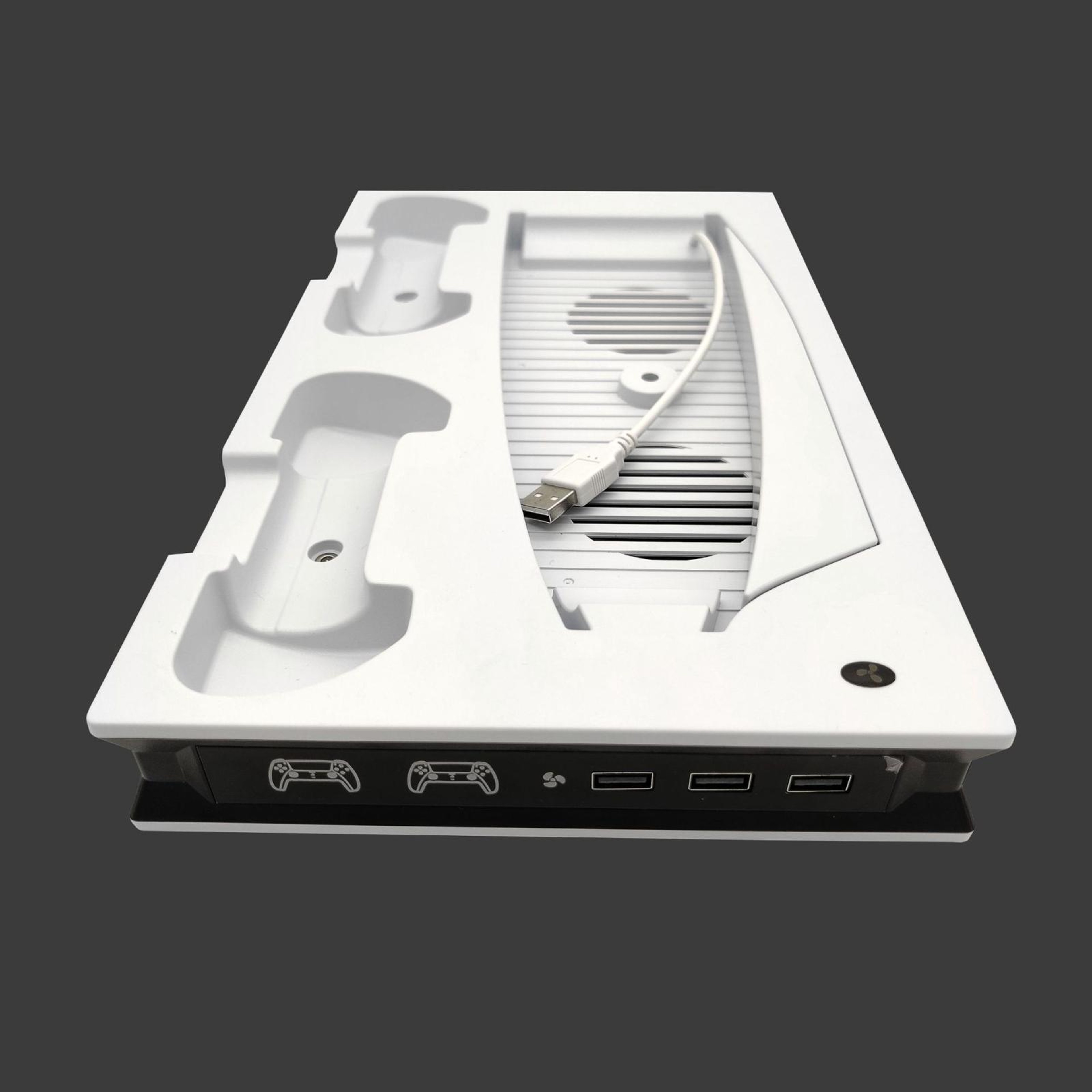 PS5 Cooling Stand with Dual Controller Charging Station and Cooling Fans – view 2