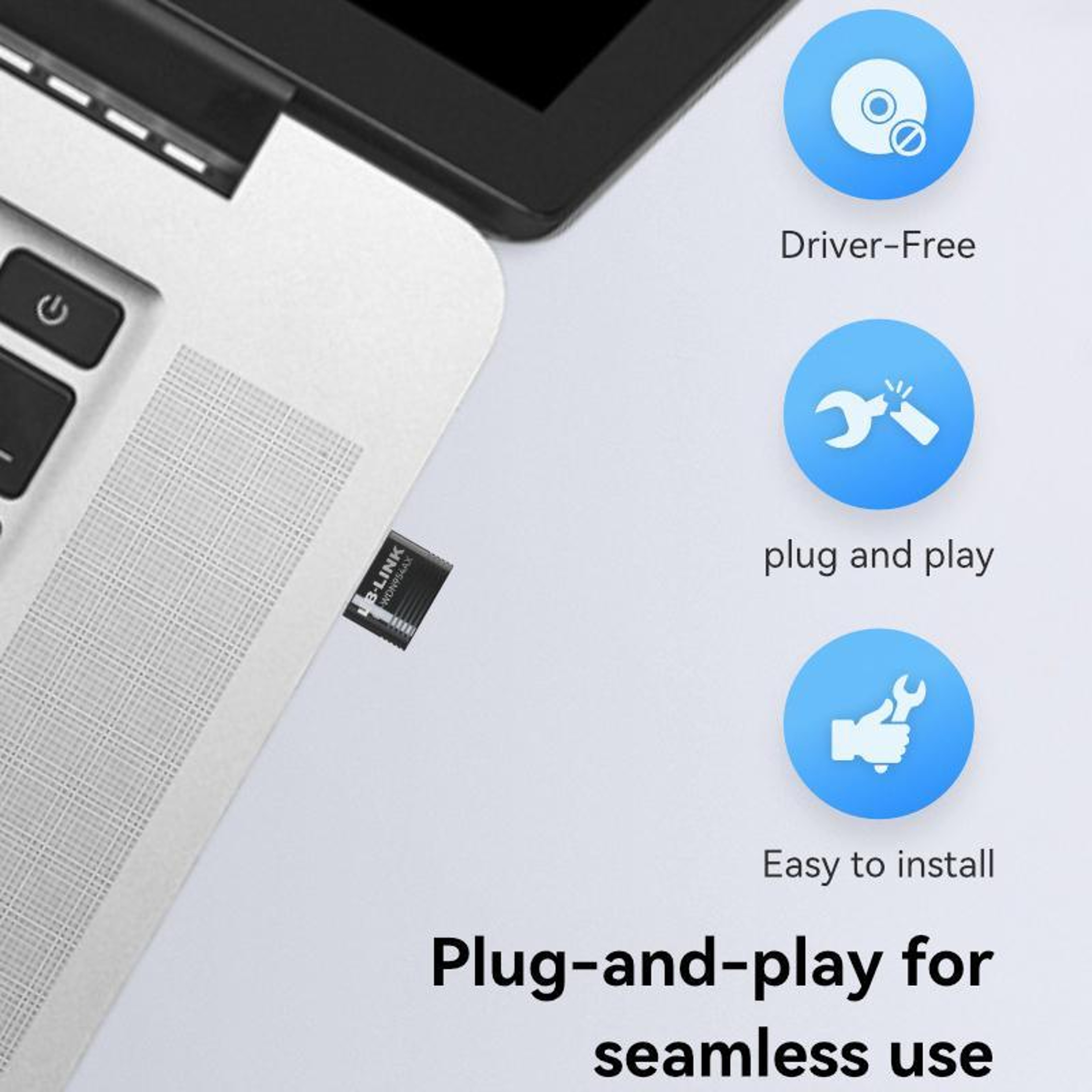 LB-LINK BL-WDN954AX AX900 WiFi 6 USB Adapter with Bluetooth 5.4 for Fast Dual Band PC Connectivity – view 6