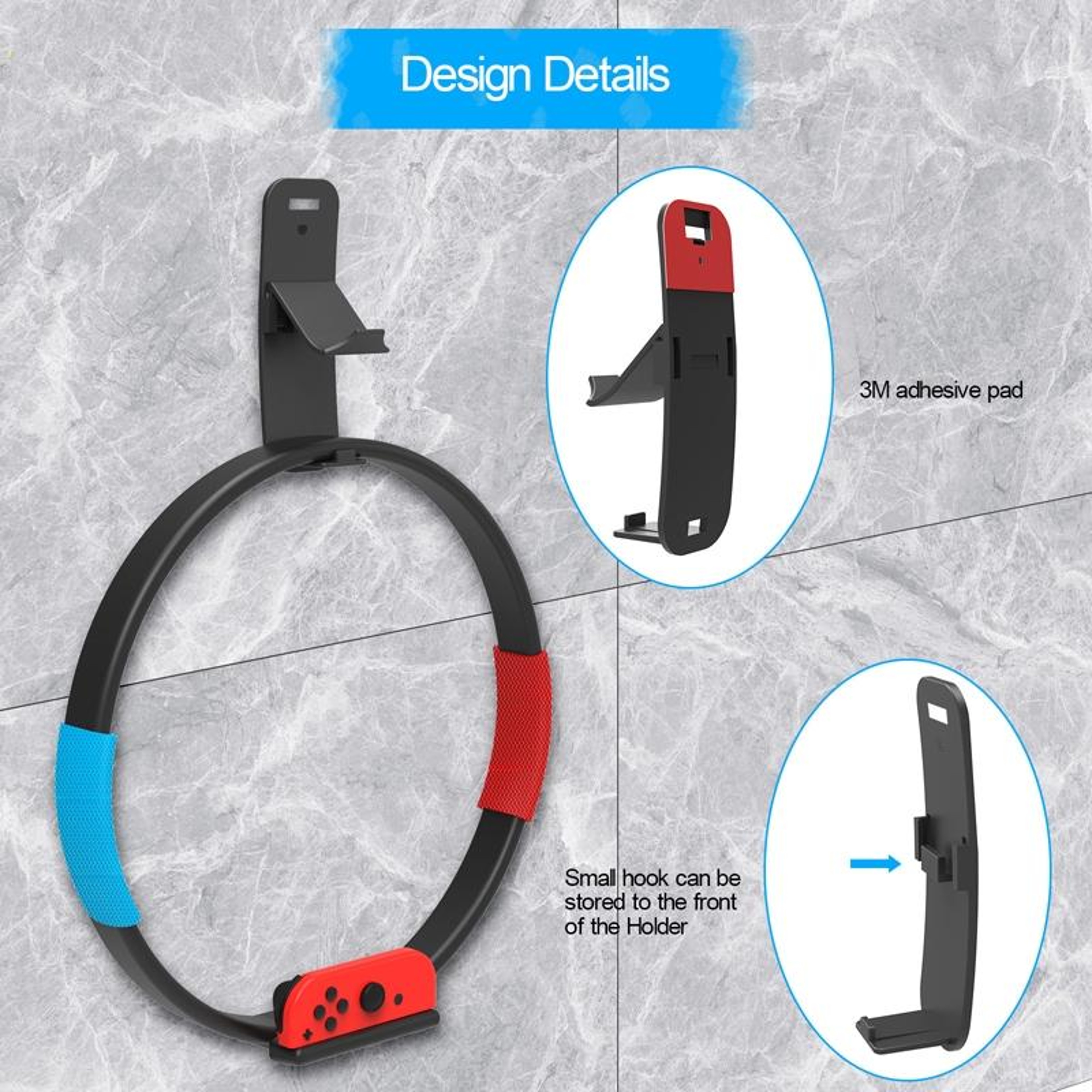 JYS NS243 Nintendo Switch Accessory Organizer and Controller Wall Mount – view 3
