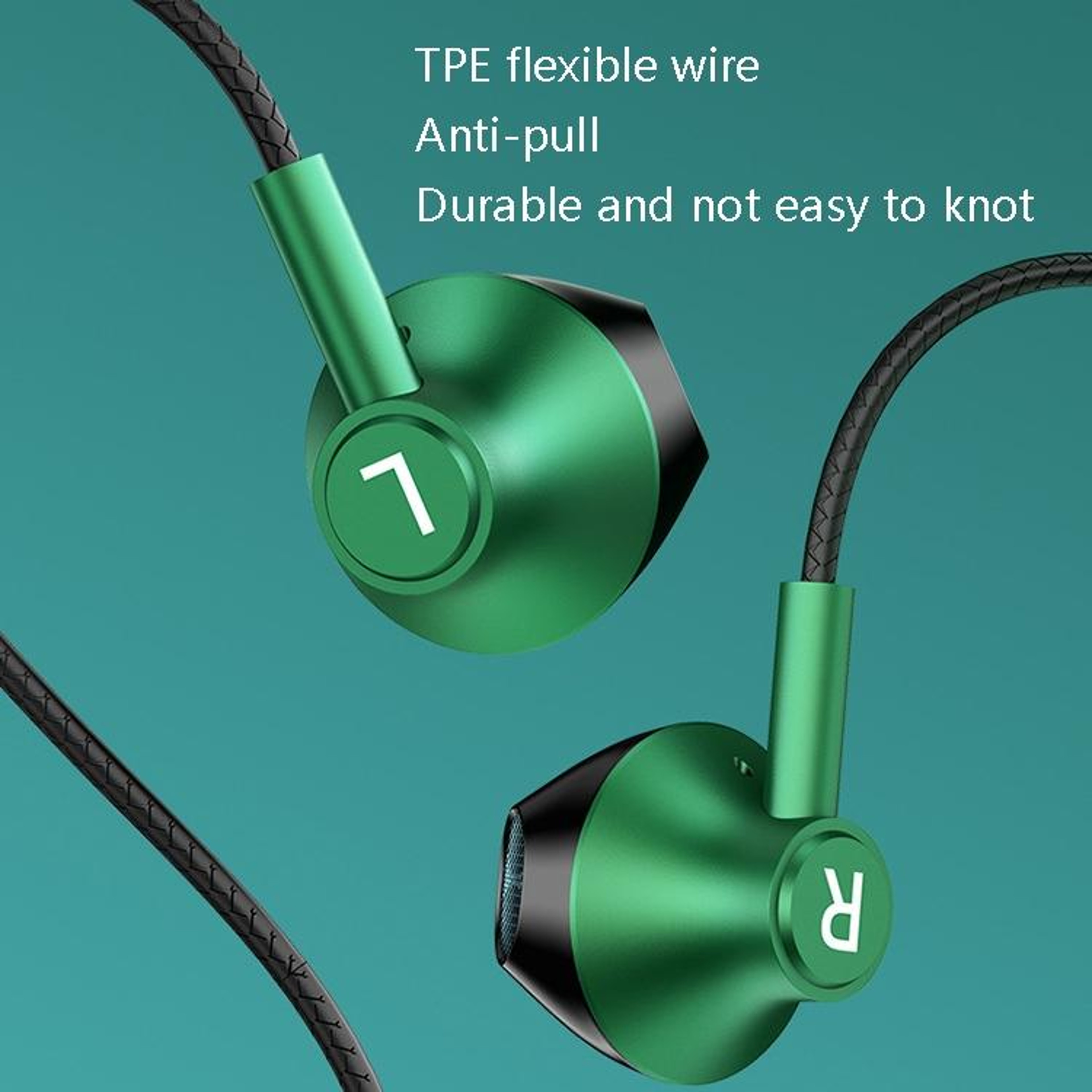 TS6800 3.5mm Wired Gaming Earbuds with Noise Reduction and 90-Degree Metal Plug – view 5