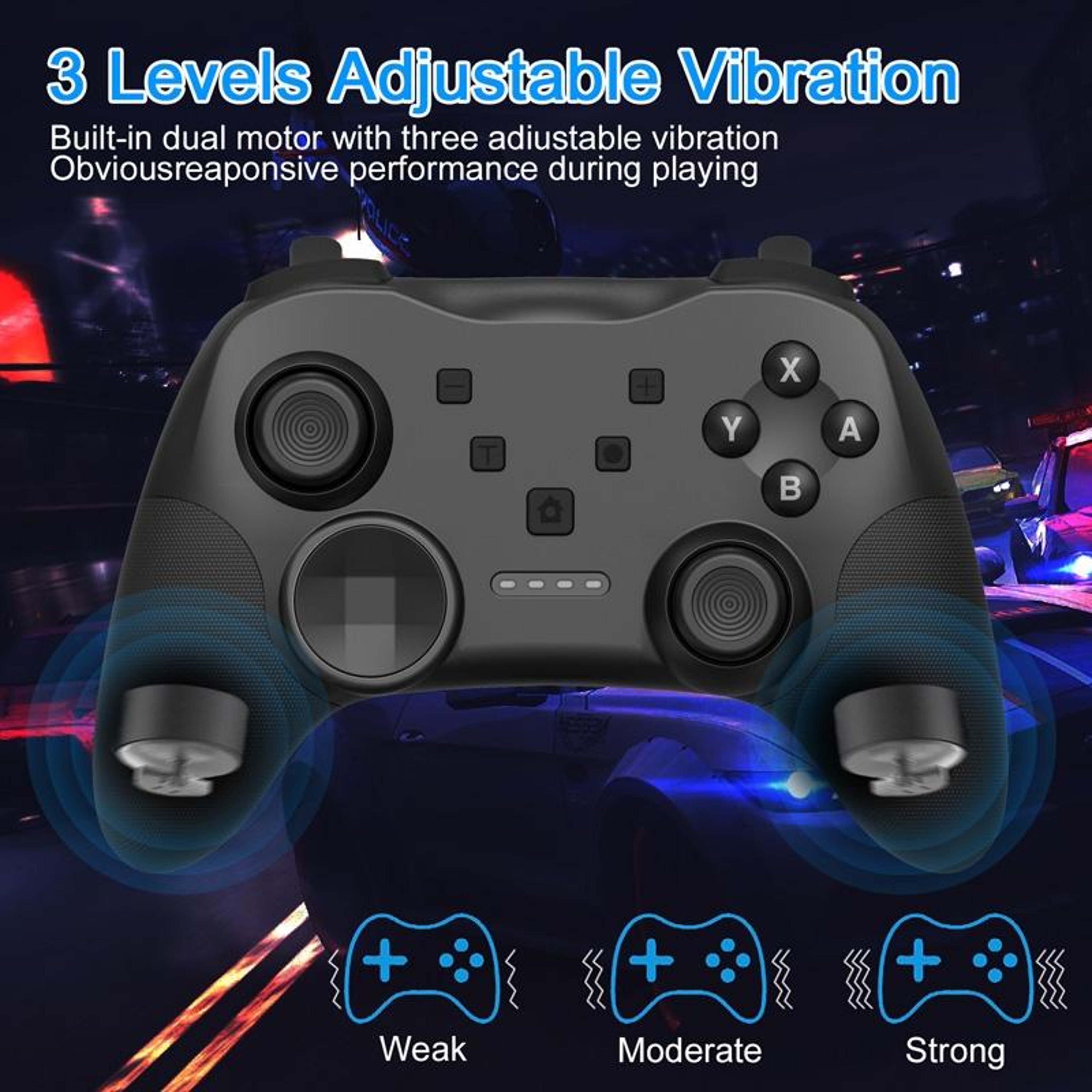 MB-S819 Wireless Nintendo Switch Controller with Gyro, Vibration and Wake-Up – view 5