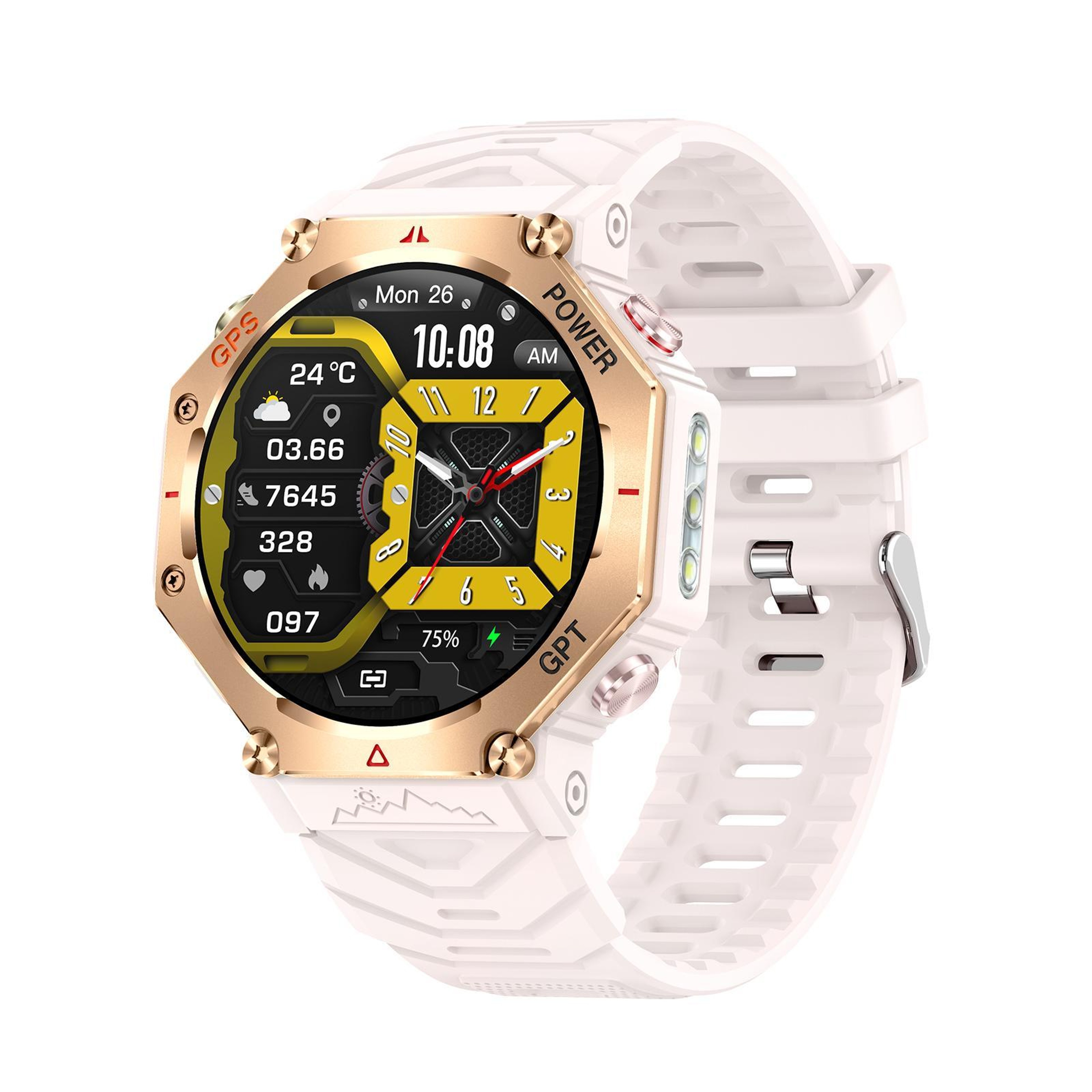 KC91 Outdoor GPS Smartwatch with Flashlight, 3ATM Water Resistance and Bluetooth Calling – view 21