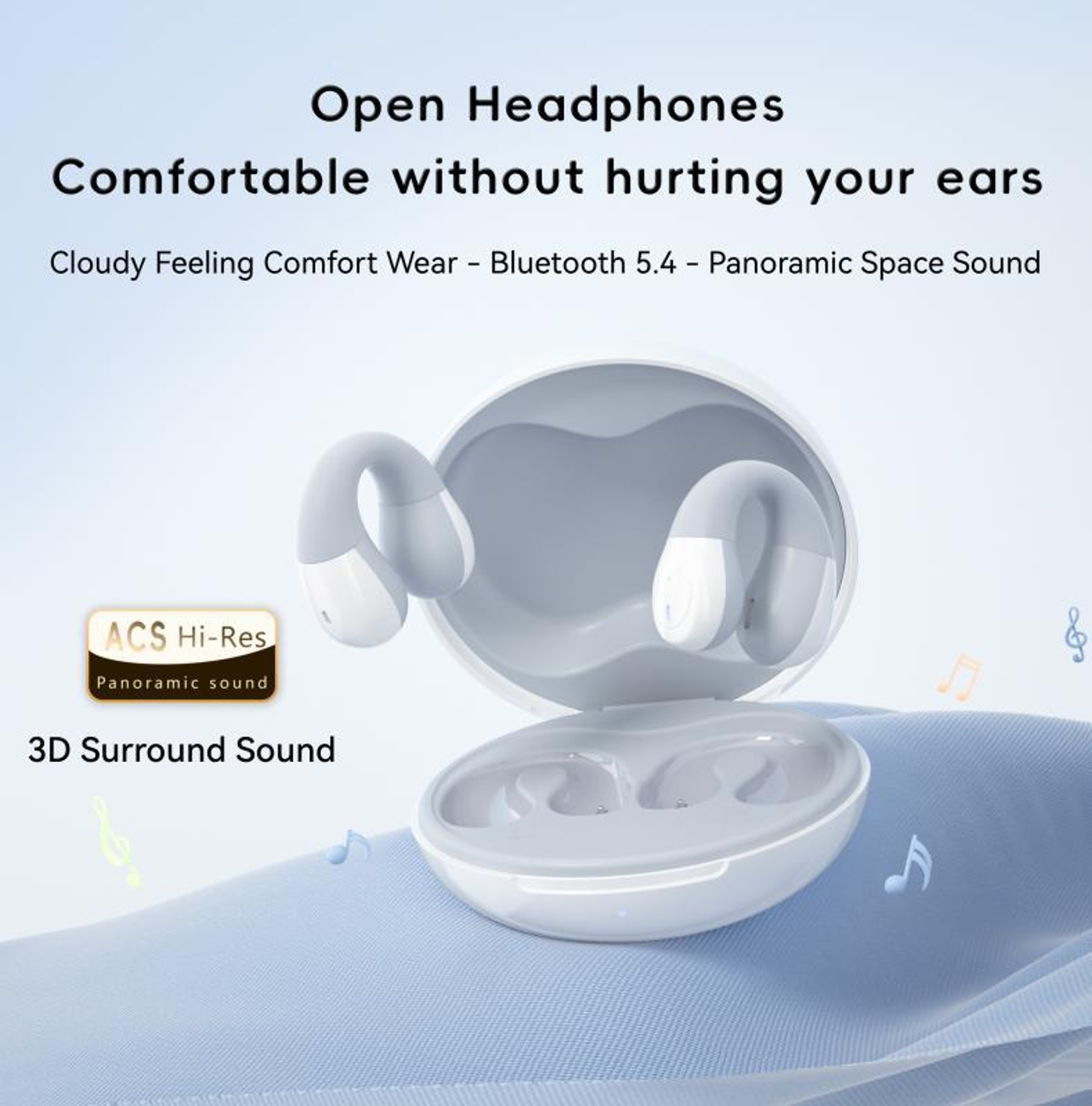 F13 Bluetooth 5.4 Wireless Earphones, Ear Hook Earbuds with Noise Reduction and 13mm HiFi Sound – view 7