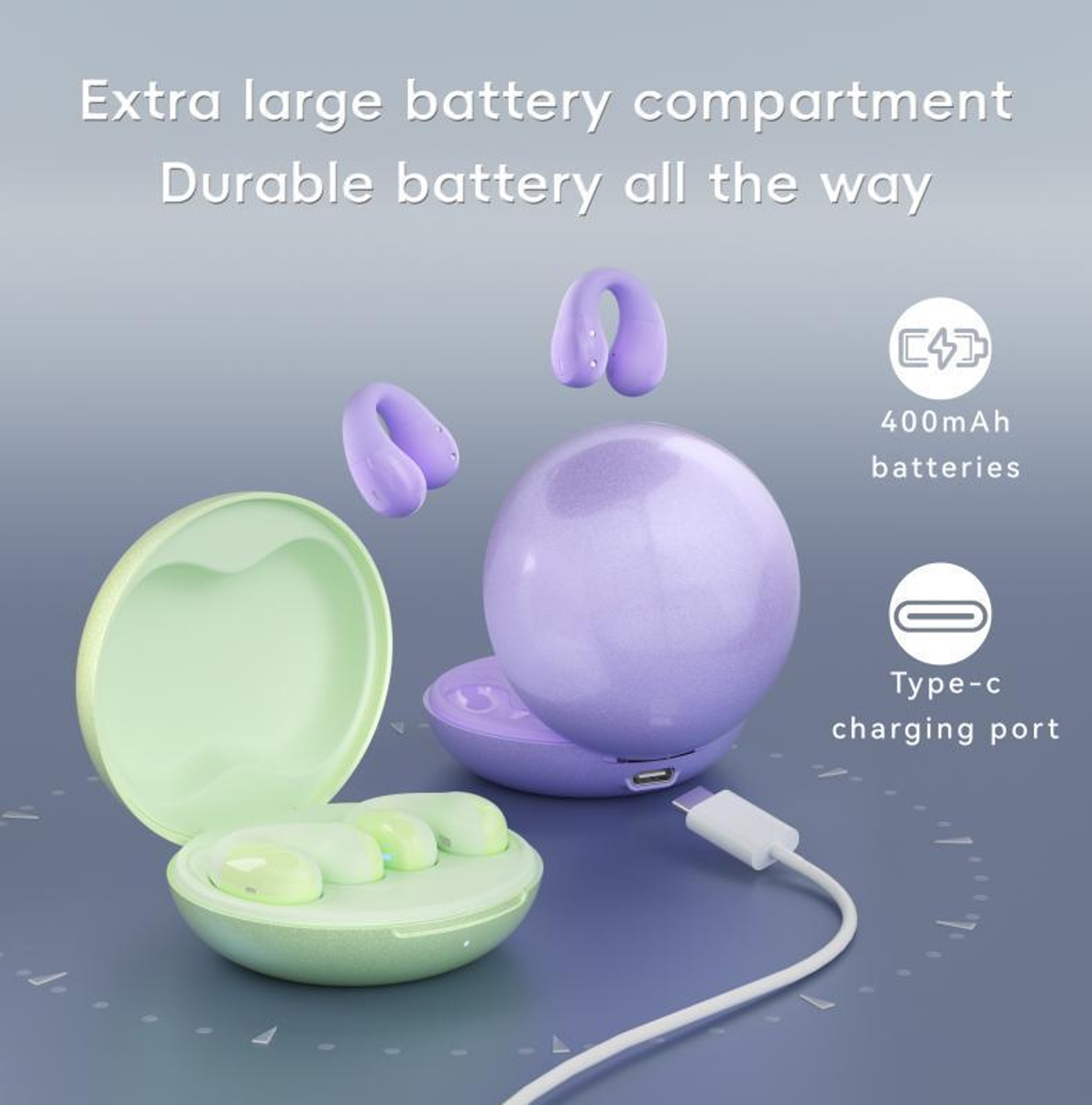 F13 Bluetooth 5.4 Wireless Earphones, Ear Hook Earbuds with Noise Reduction and 13mm HiFi Sound – view 9