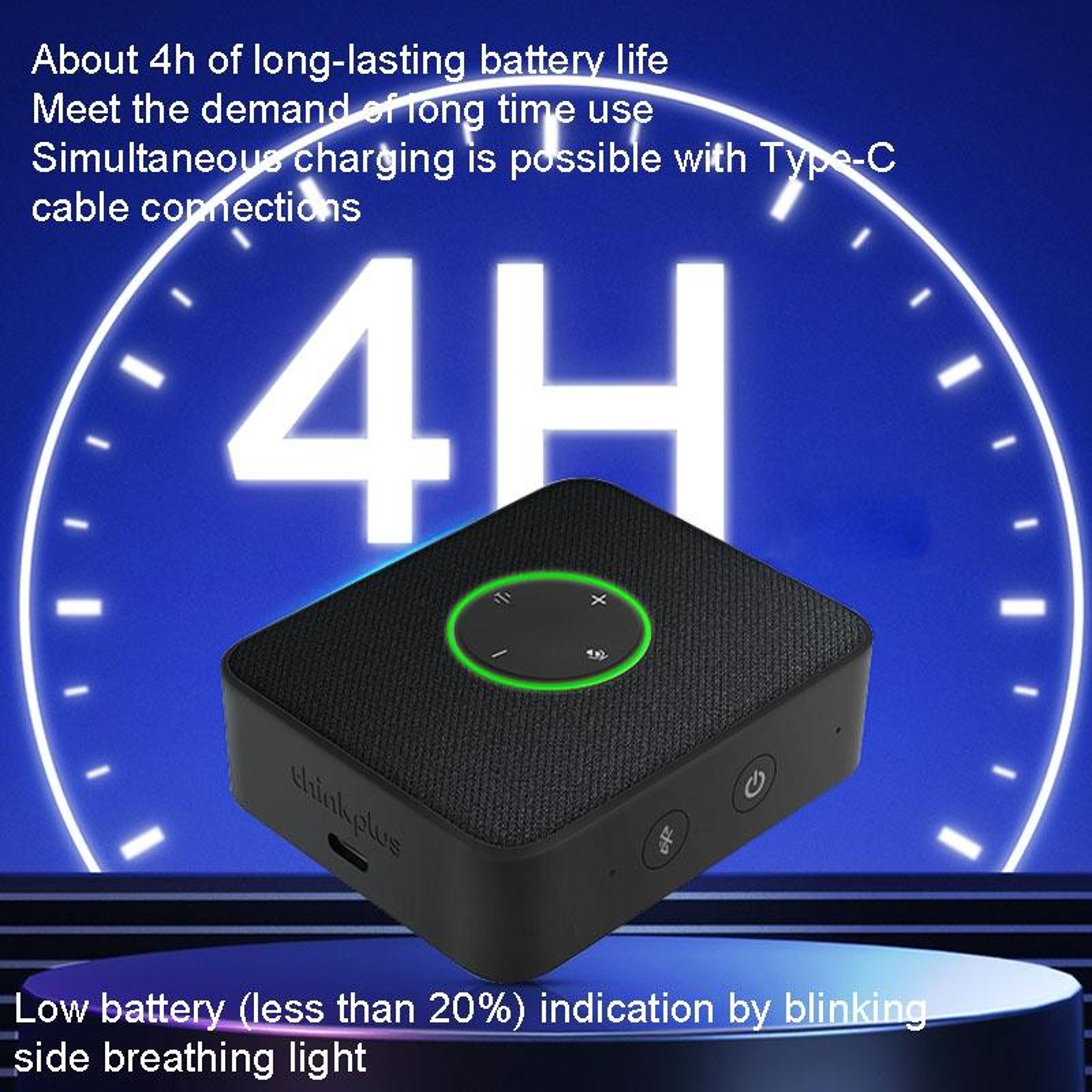 Lenovo Thinkplus MCP01 Bluetooth Conference Speakerphone with Omnidirectional Microphone – view 7