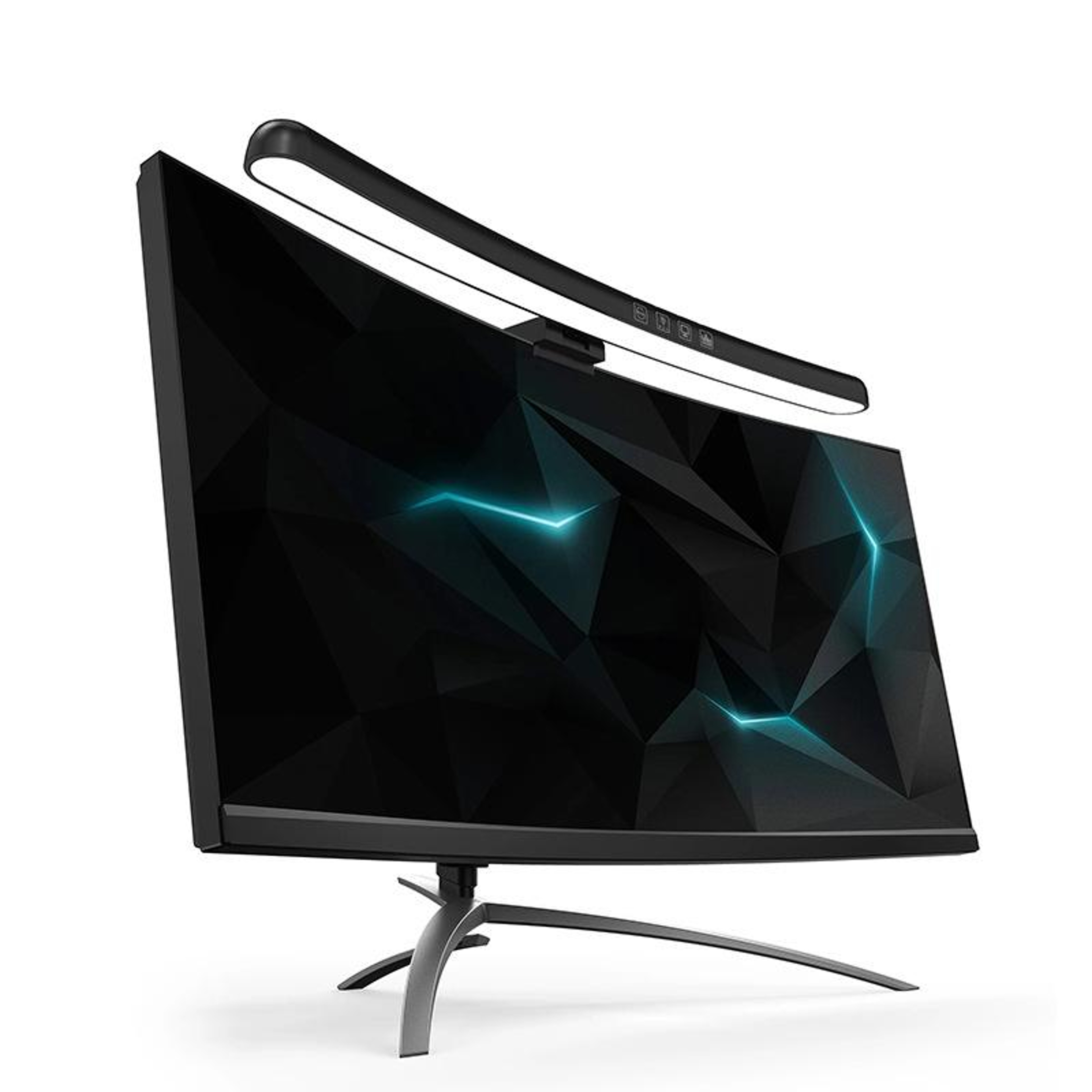 Curved Monitor Light Bar with Stepless Dimming, 3 Color Modes and Touch Control – view 1