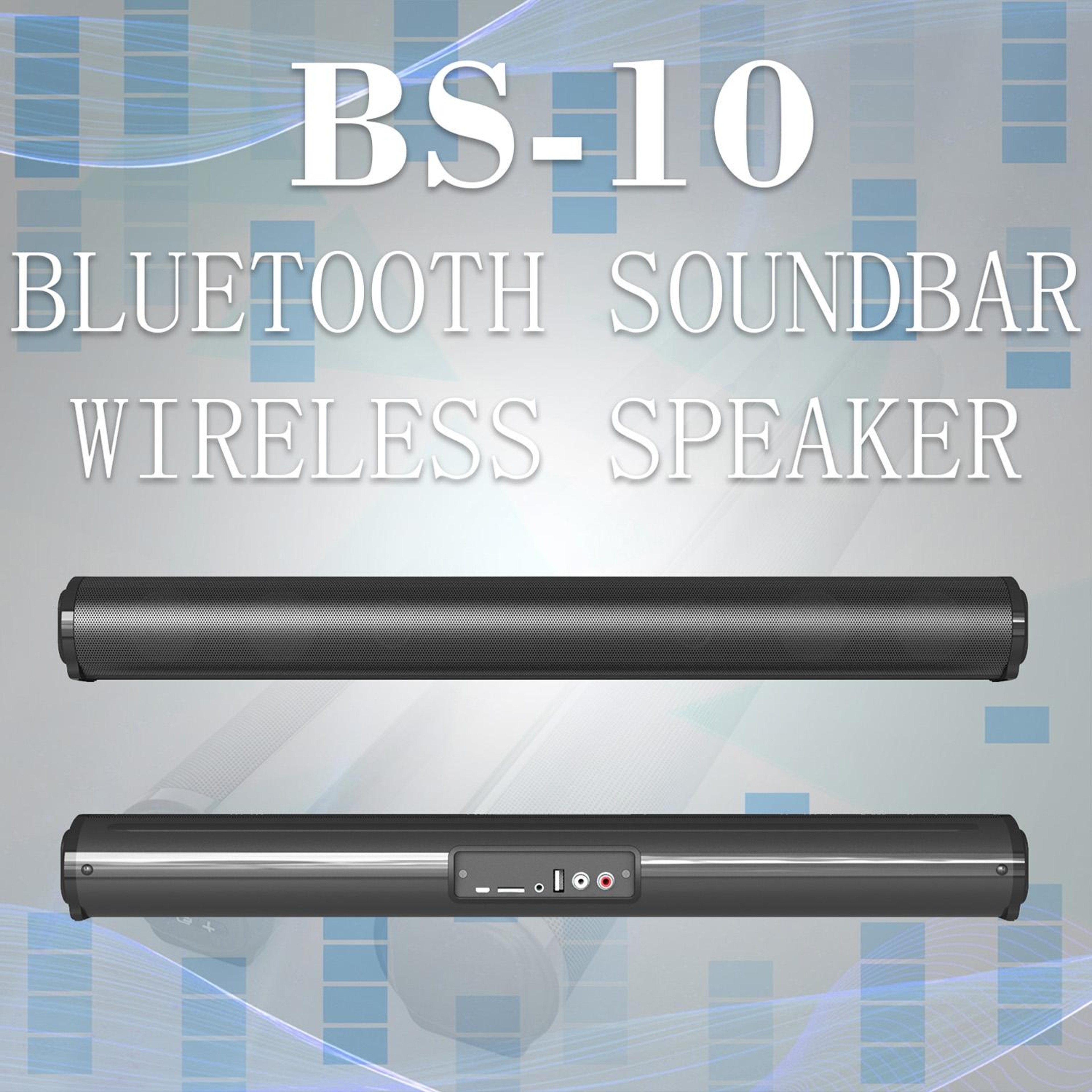 BS-10 20W Bluetooth Soundbar for TV with Remote Control and Multi-Input Audio – view 2