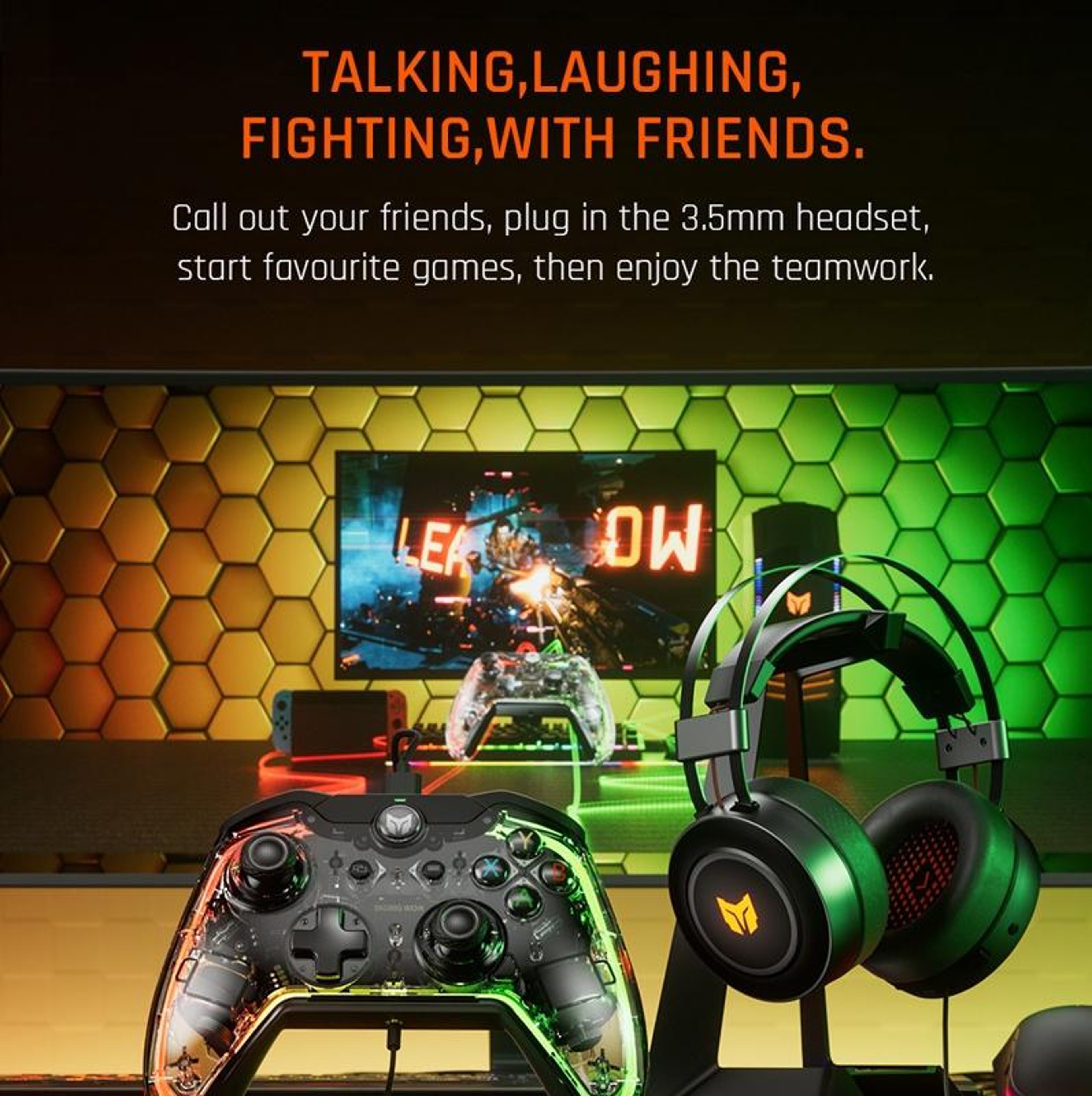 BIGBIGWON C1 S RGB Wired PC and Switch Controller with Programmable Buttons – view 3