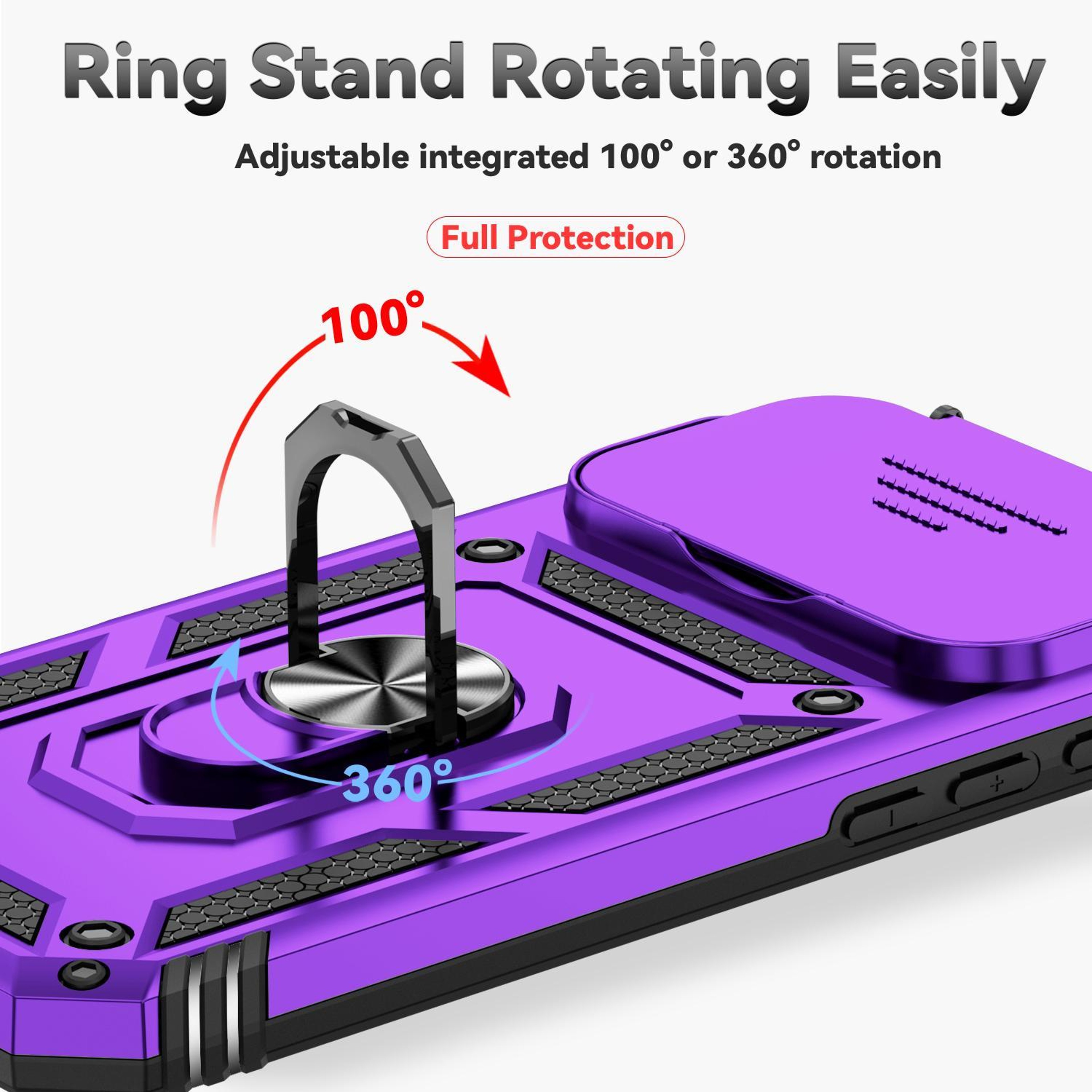 IPhone 18 Pro Max Case With Sliding Camera Cover Ring Holder And Magnetic Mount 6