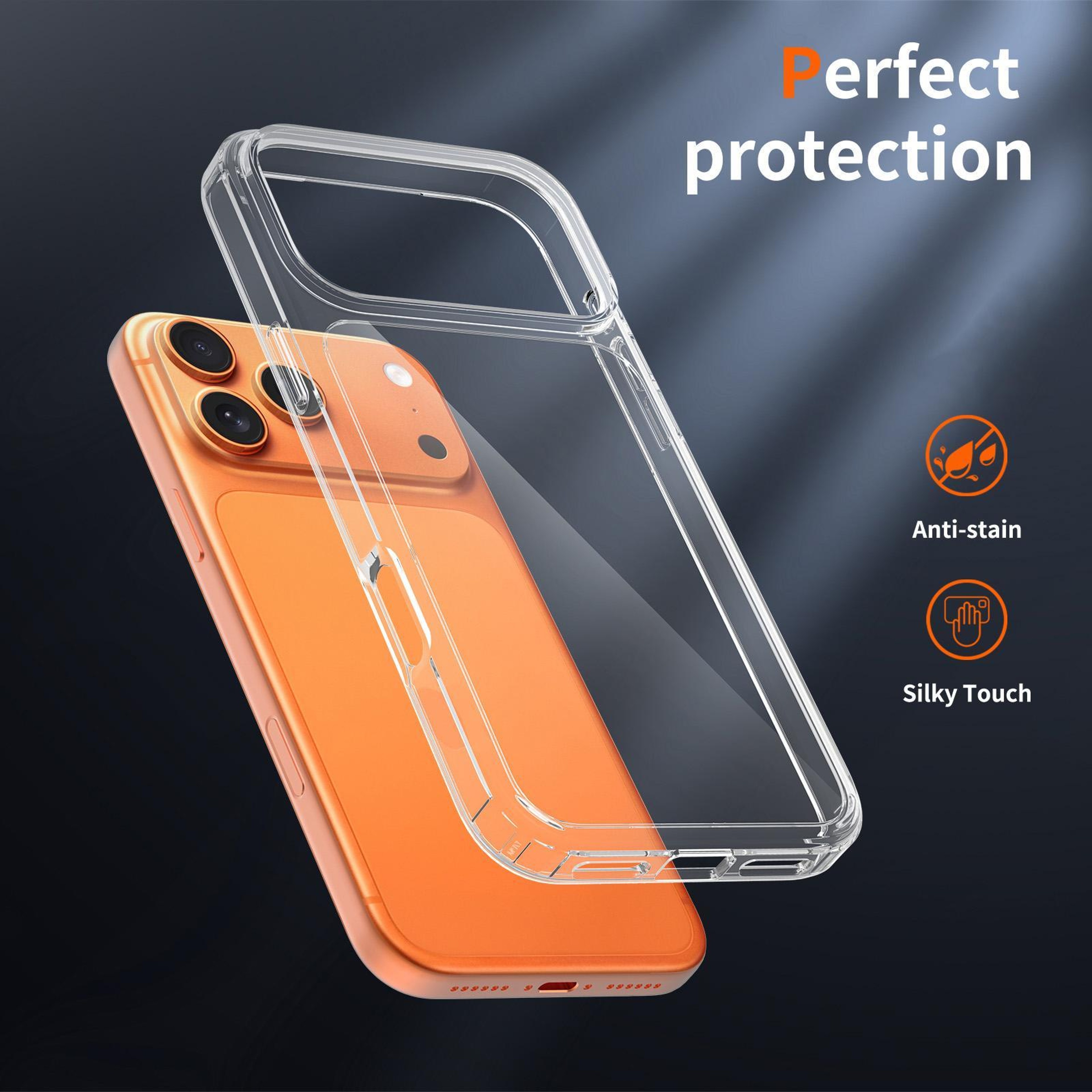 IPhone 18 Pro Max Case Clear 15mm ScratchResistant TPU Acrylic Slim Cover 4