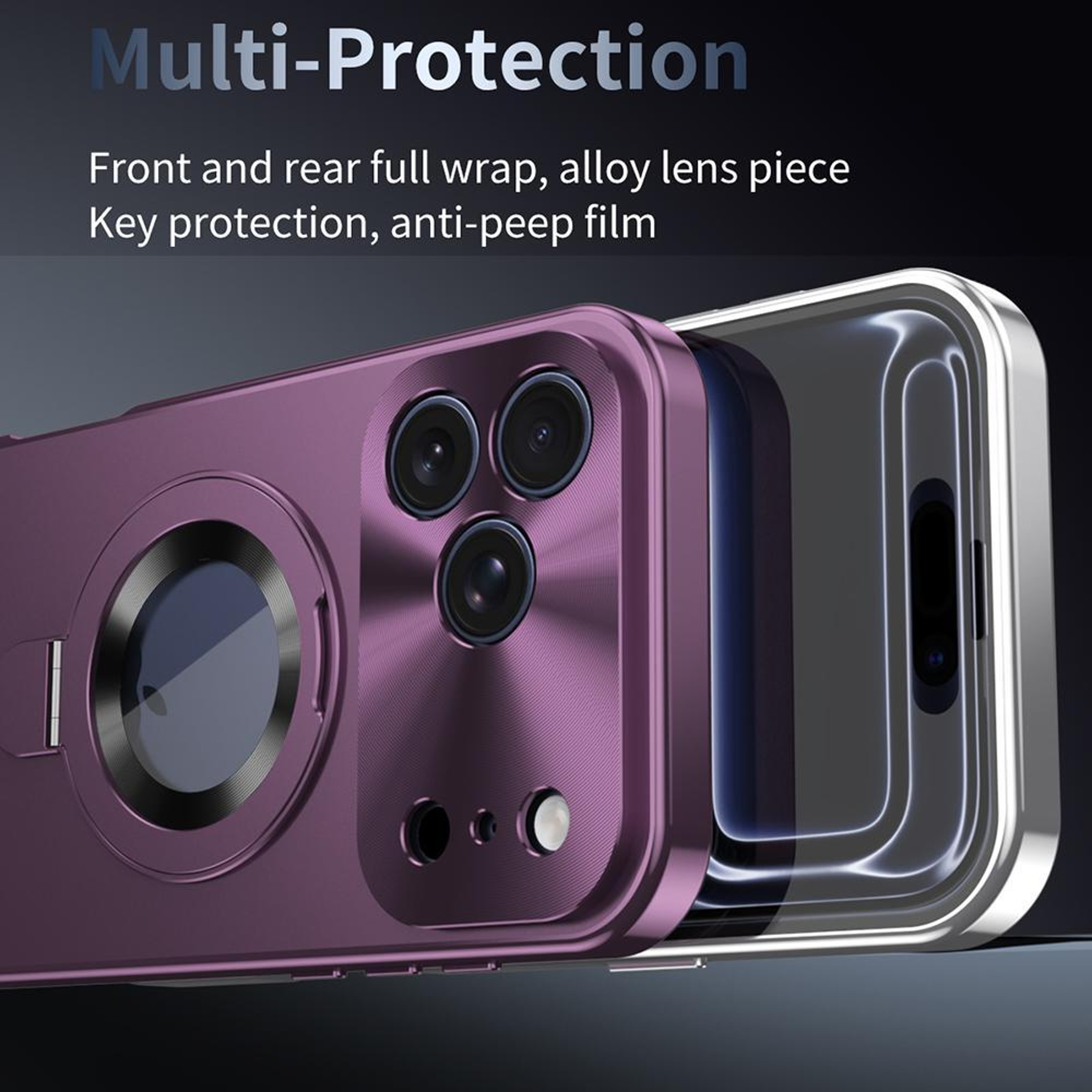 IPhone 18 Pro Max Case With Privacy Screen MagSafe Rotating Stand And FullBody Protection 7