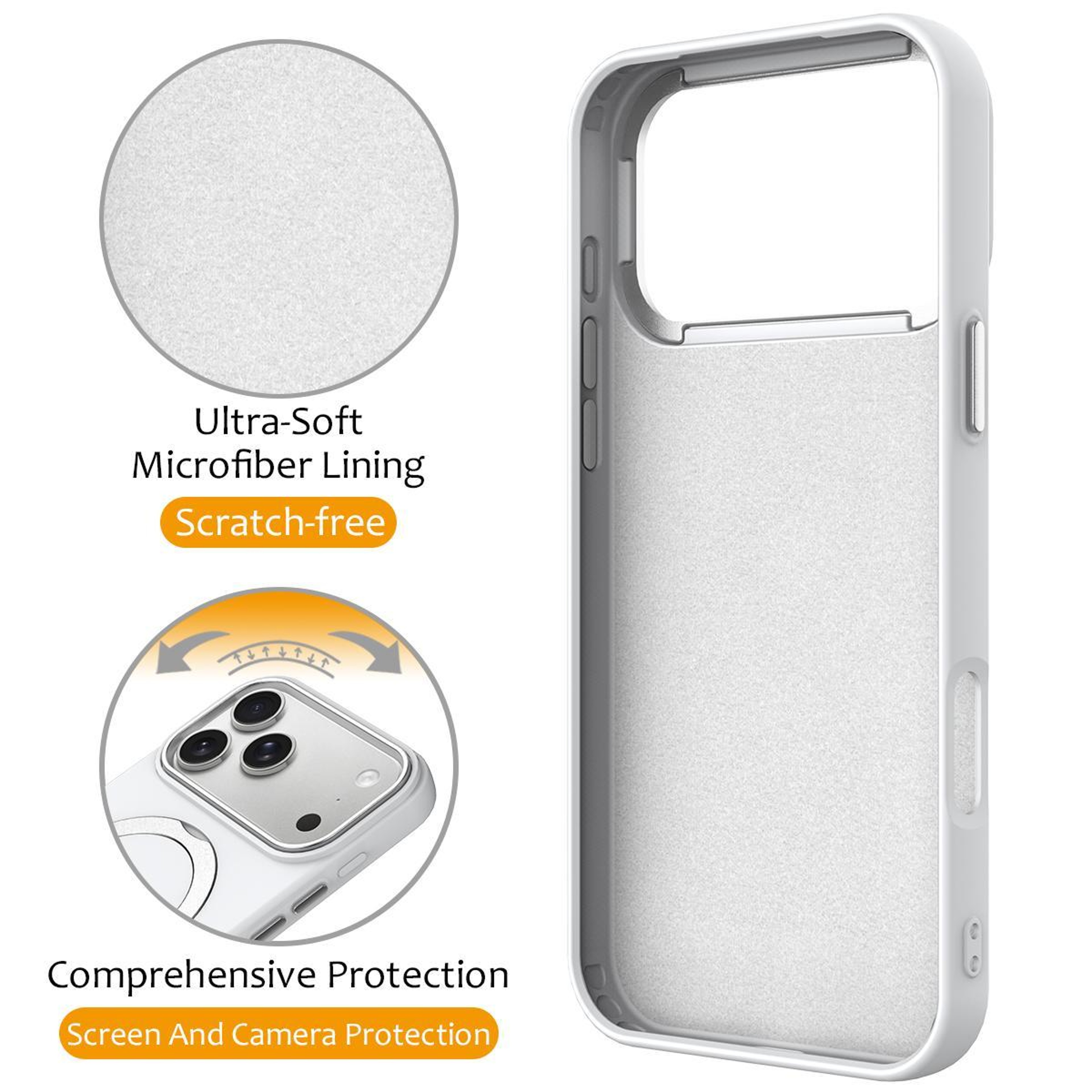 IPhone 18 Pro Max Ring Holder Case With 360 Stand Hybrid Protective Case With TPU PC Construction 2
