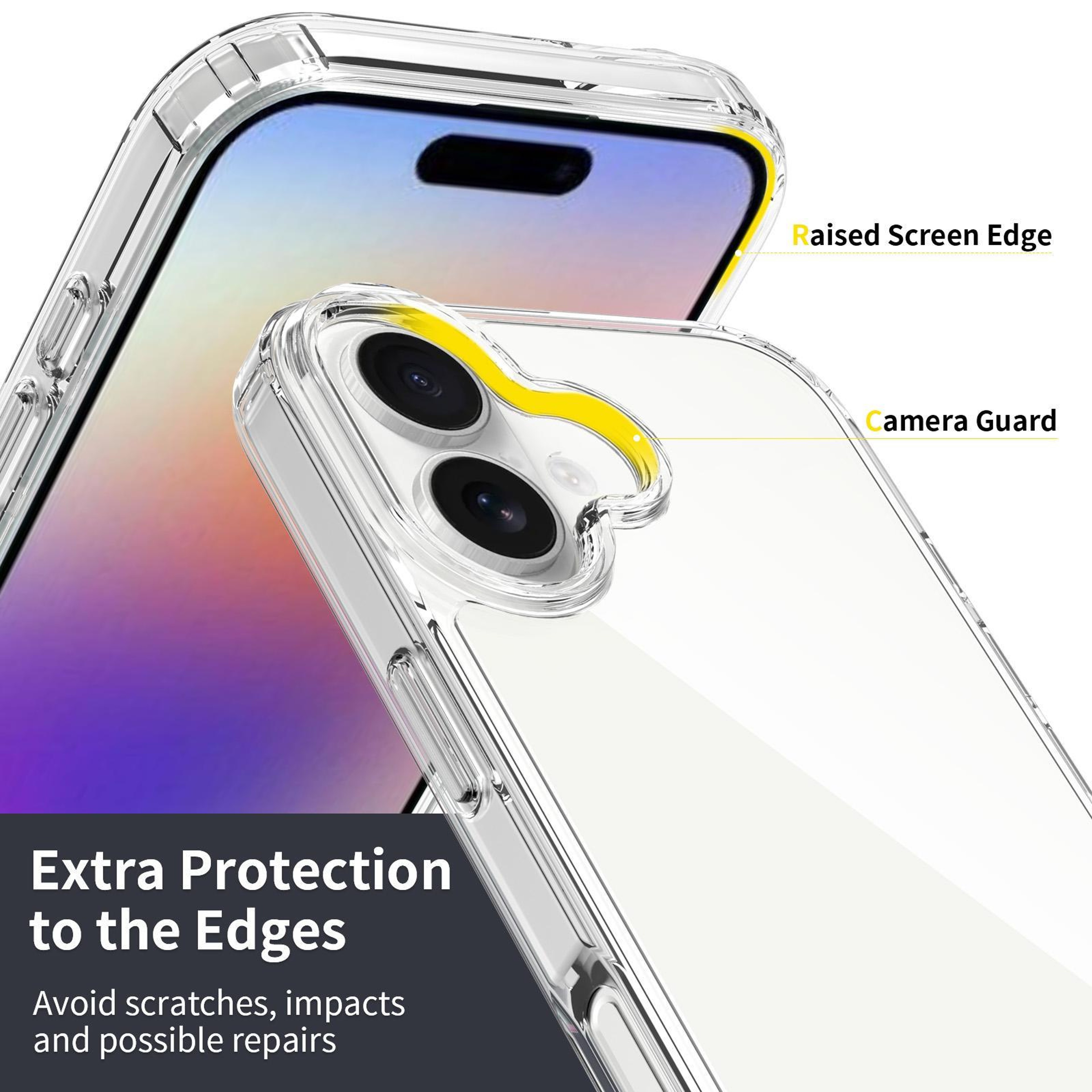 iPhone 18 Case Clear Scratchproof Acrylic TPU Protective Cover – view 5