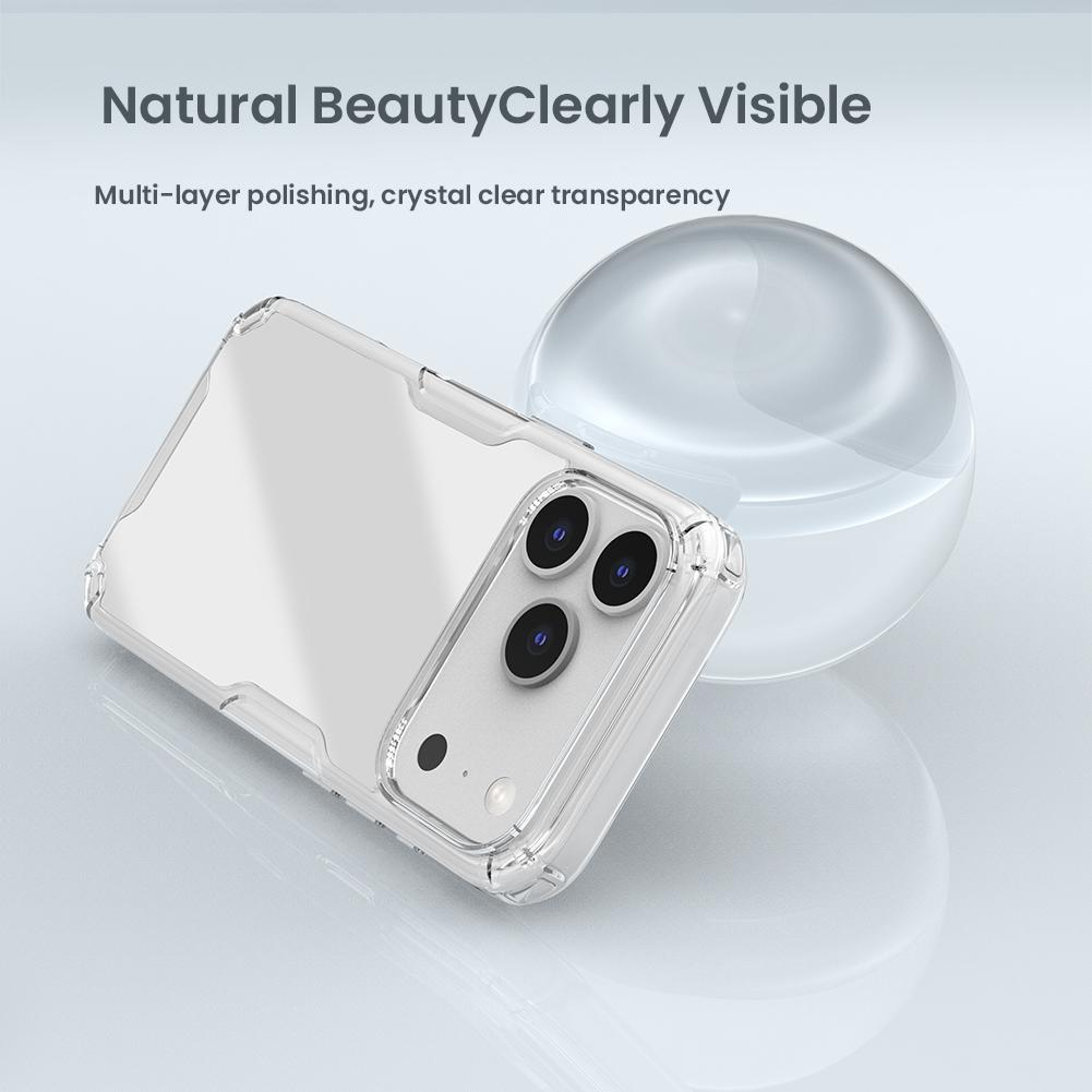 NILLKIN Ultra Clear IPhone 18 Pro Max Case With PC And TPU Protection  White 4