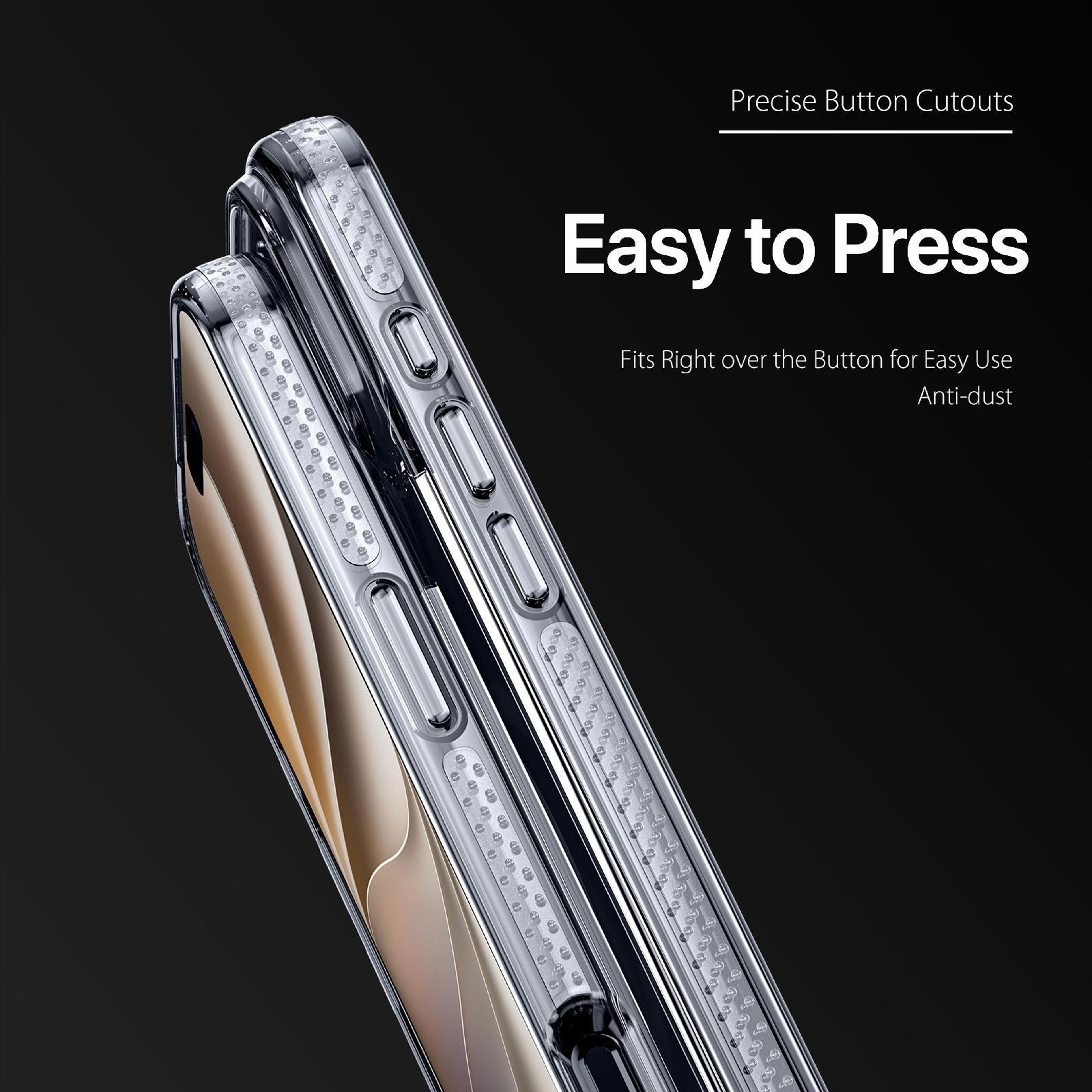 DUX DUCIS Clin Series iPhone 18 Pro Clear Case with Shock-Absorbing TPU Corners – view 3