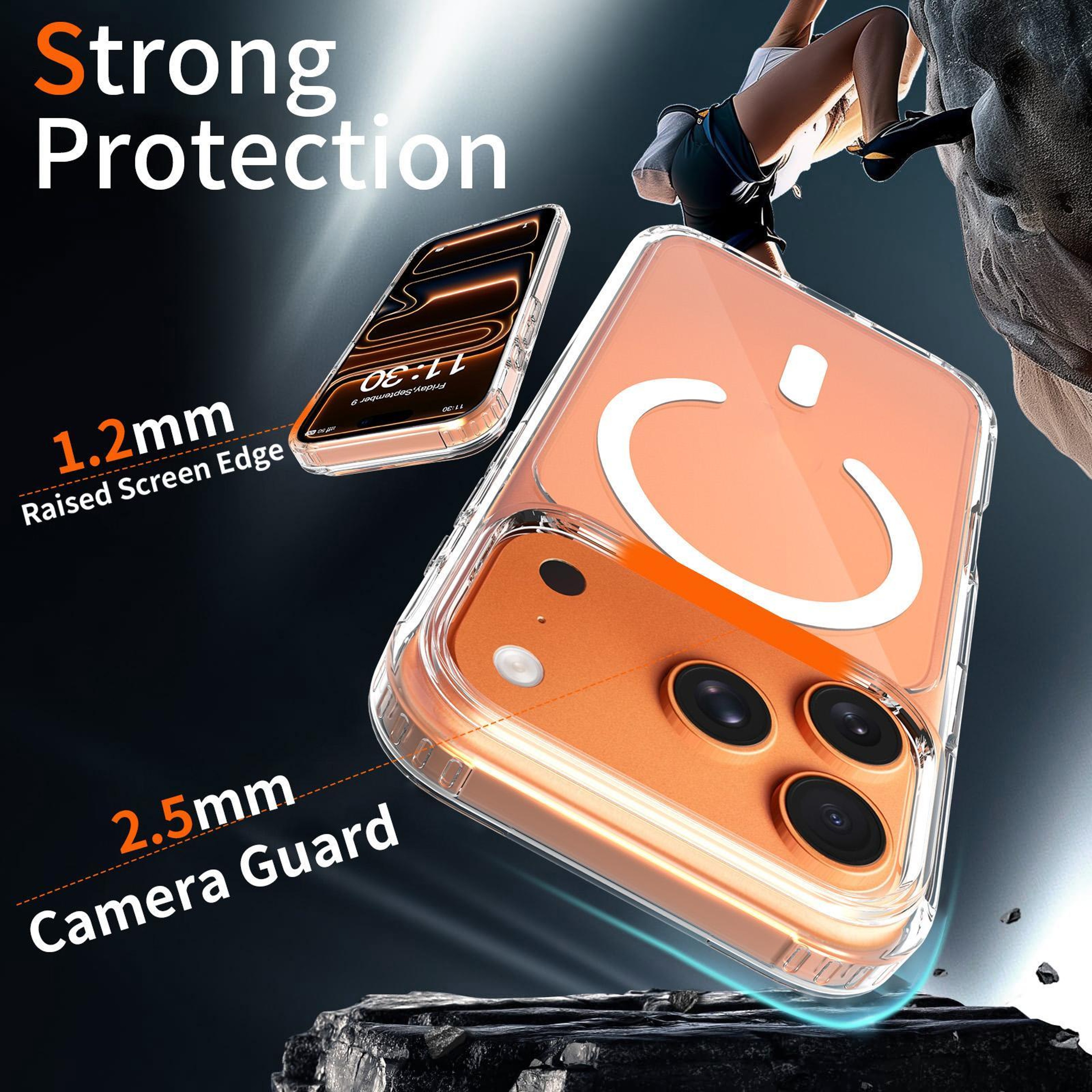 iPhone 18 Pro Clear Magnetic Case 2.0mm Scratch-Resistant Acrylic Cover – view 3