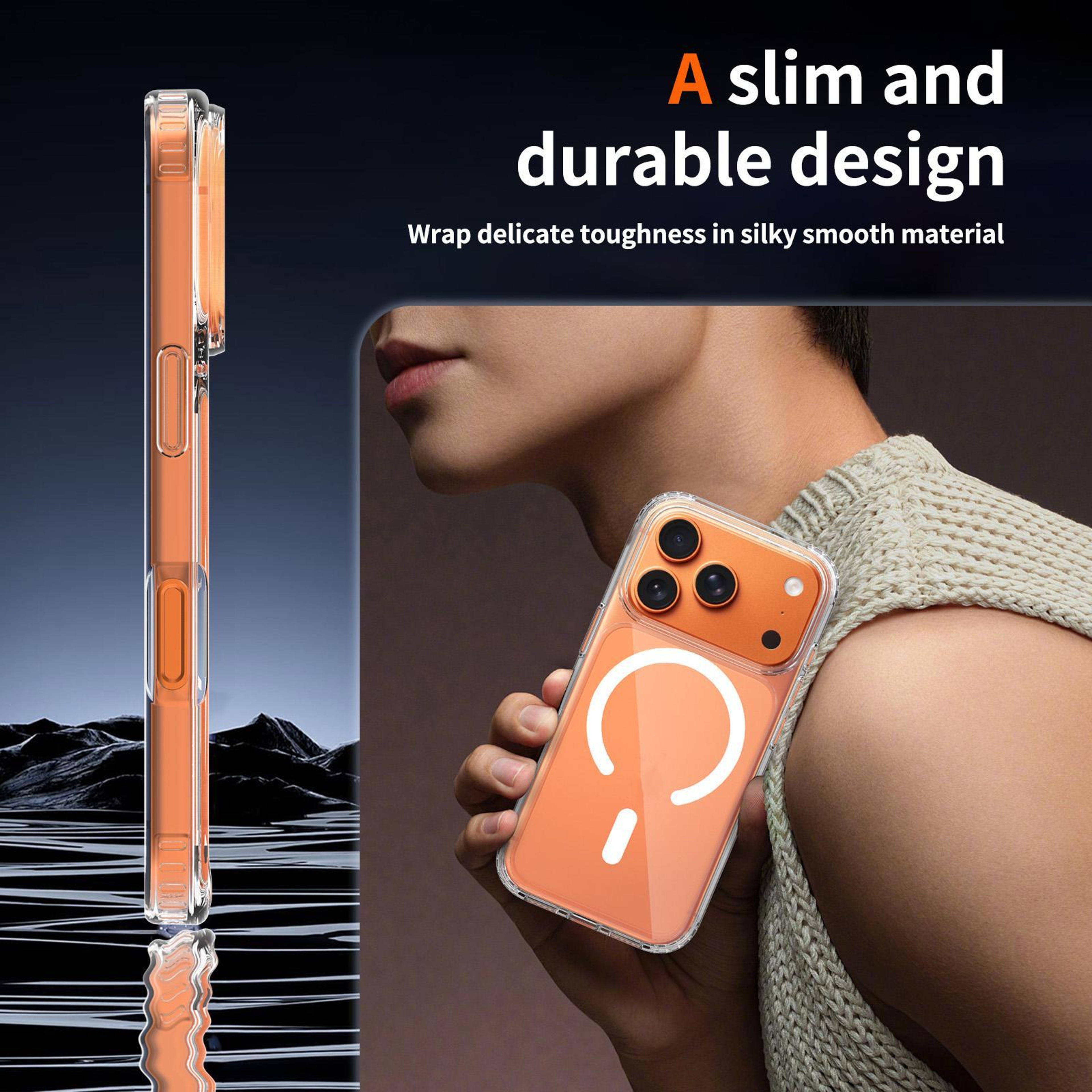 iPhone 18 Pro Clear Magnetic Case 2.0mm Scratch-Resistant Acrylic Cover – view 6