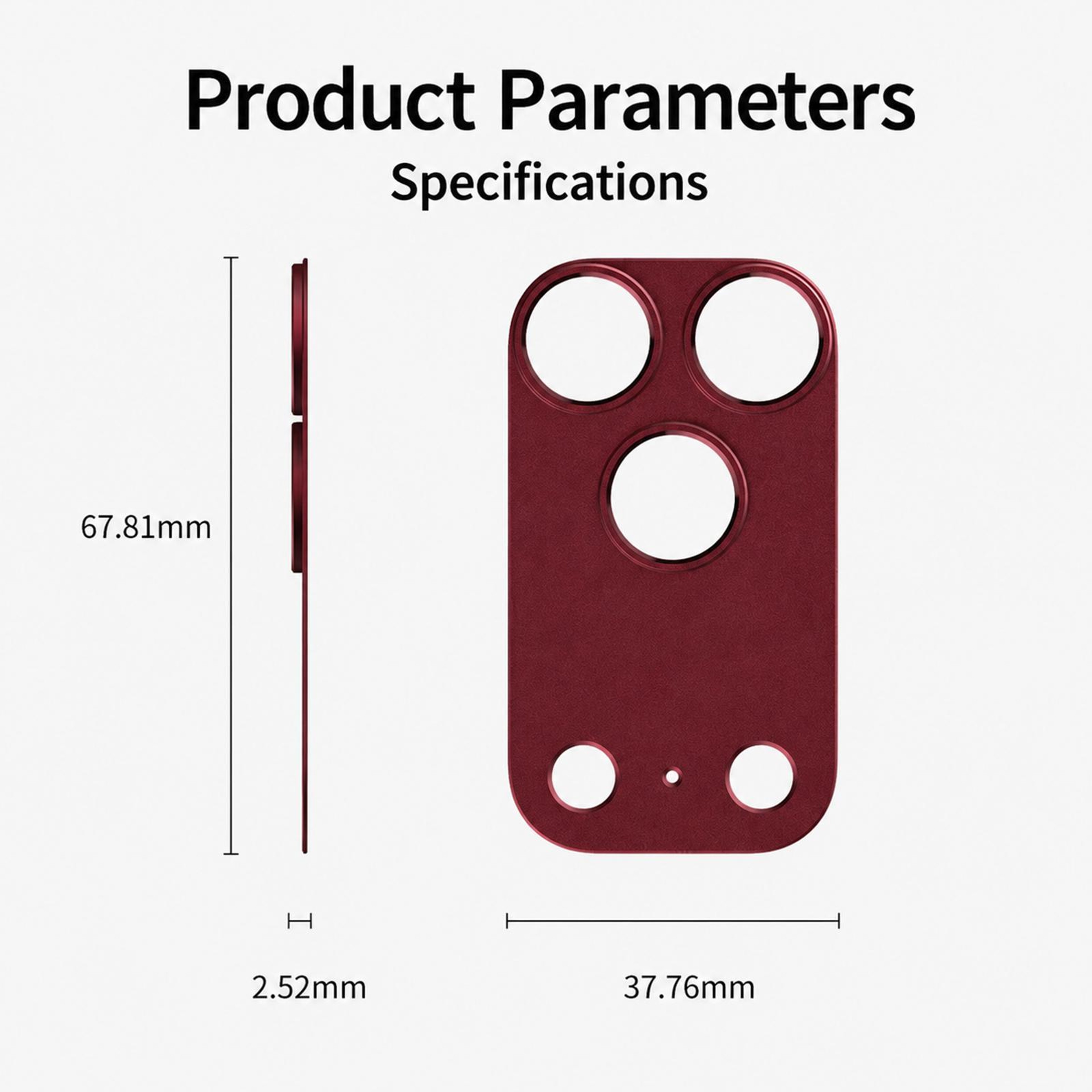 IPhone 18 Pro Max Hollow Camera Lens Protector With AntiScratch Metal Protection 5