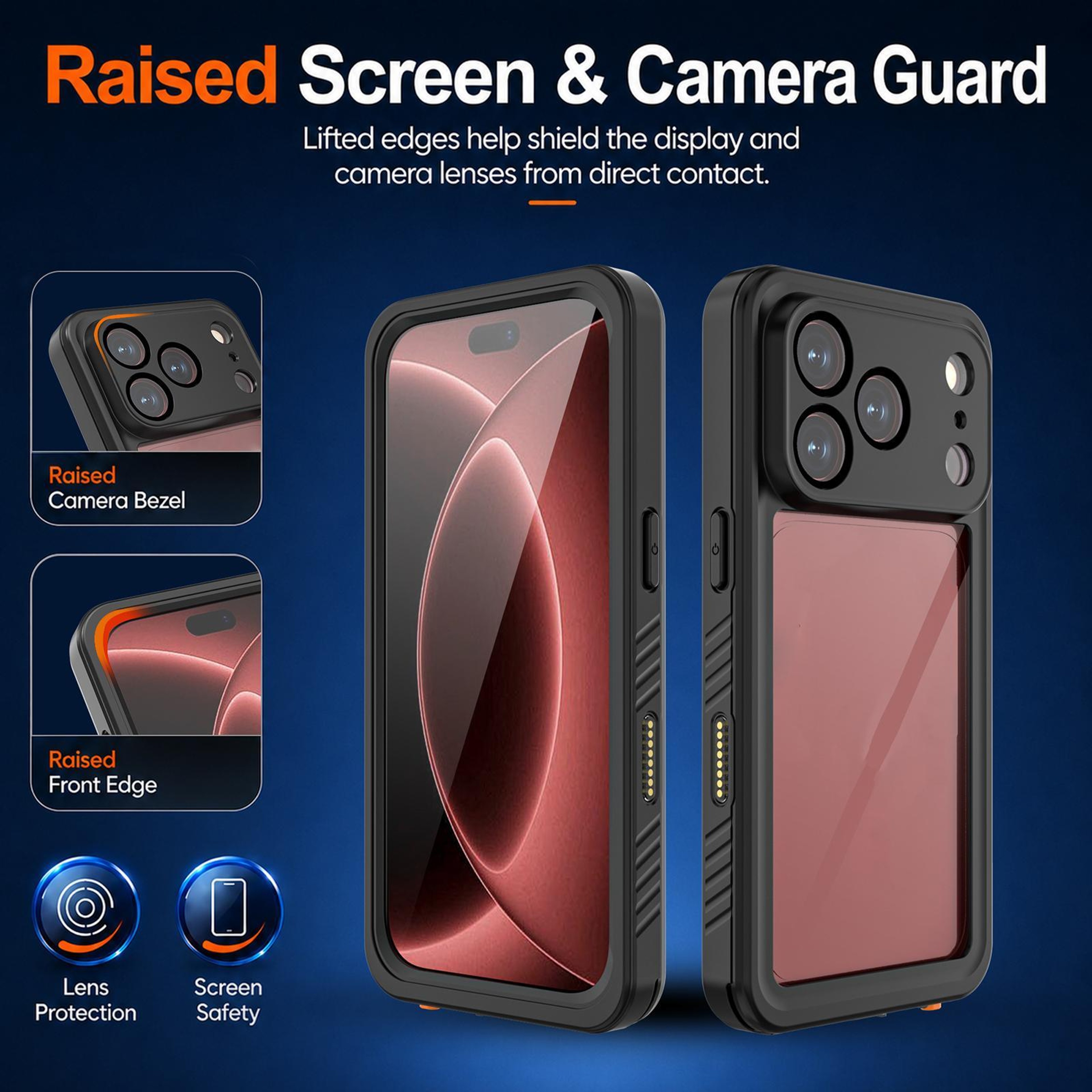 iPhone 18 Pro Max Waterproof Case with IP68 PC and TPU Protection – view 6