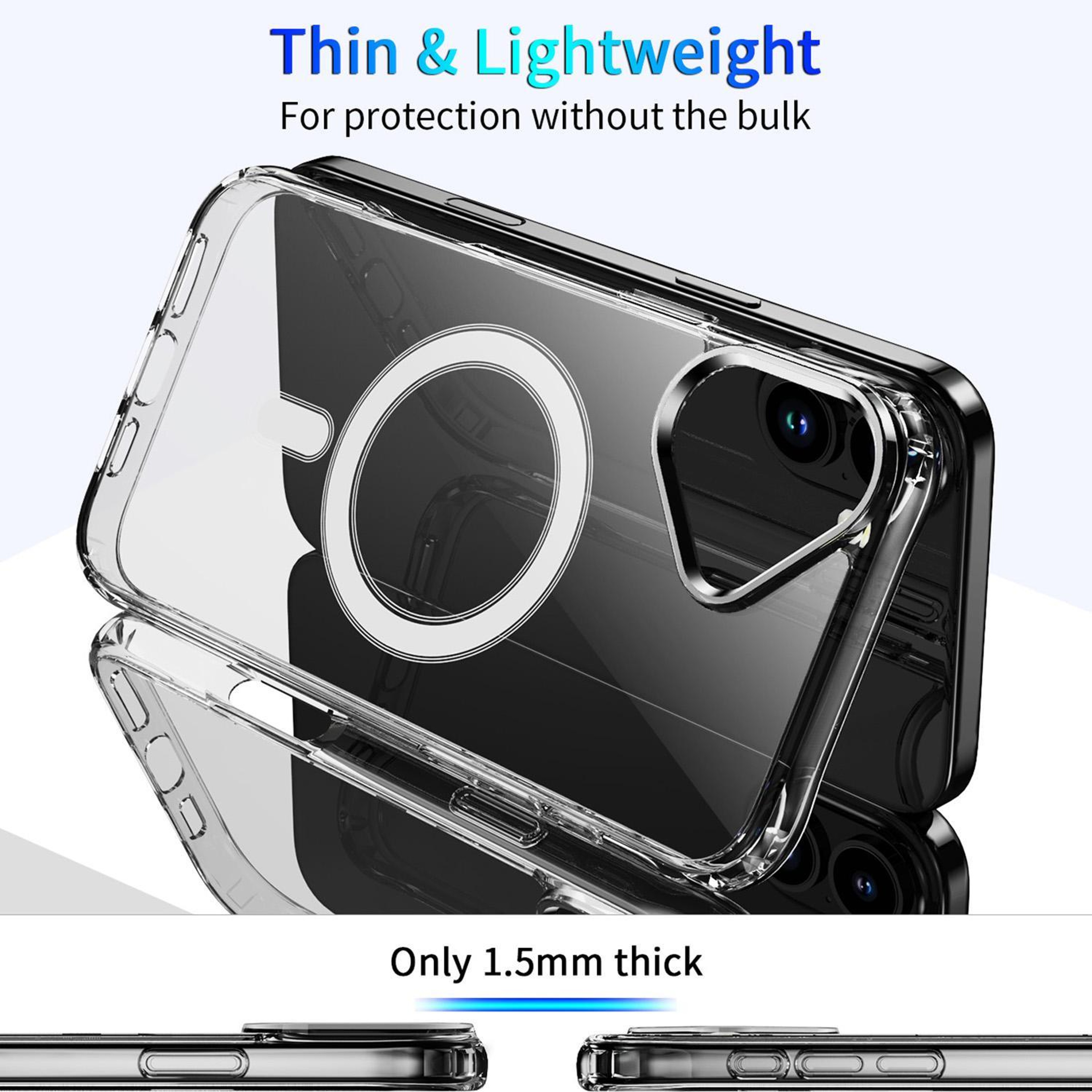 iPhone 18 Clear MagSafe Case with Four-Corner Airbag Shock Protection – view 4