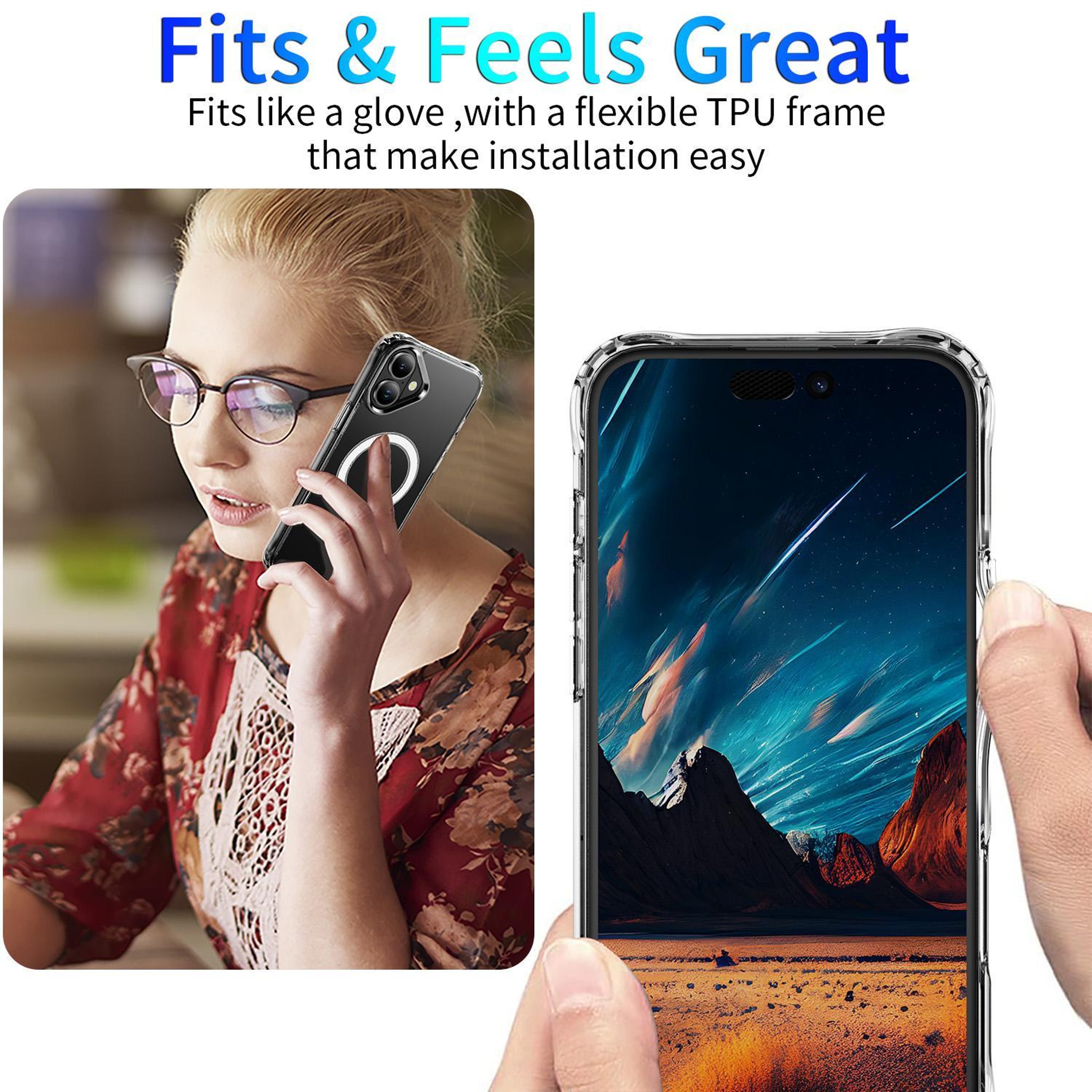 iPhone 18 Clear MagSafe Case with Four-Corner Airbag Shock Protection – view 5