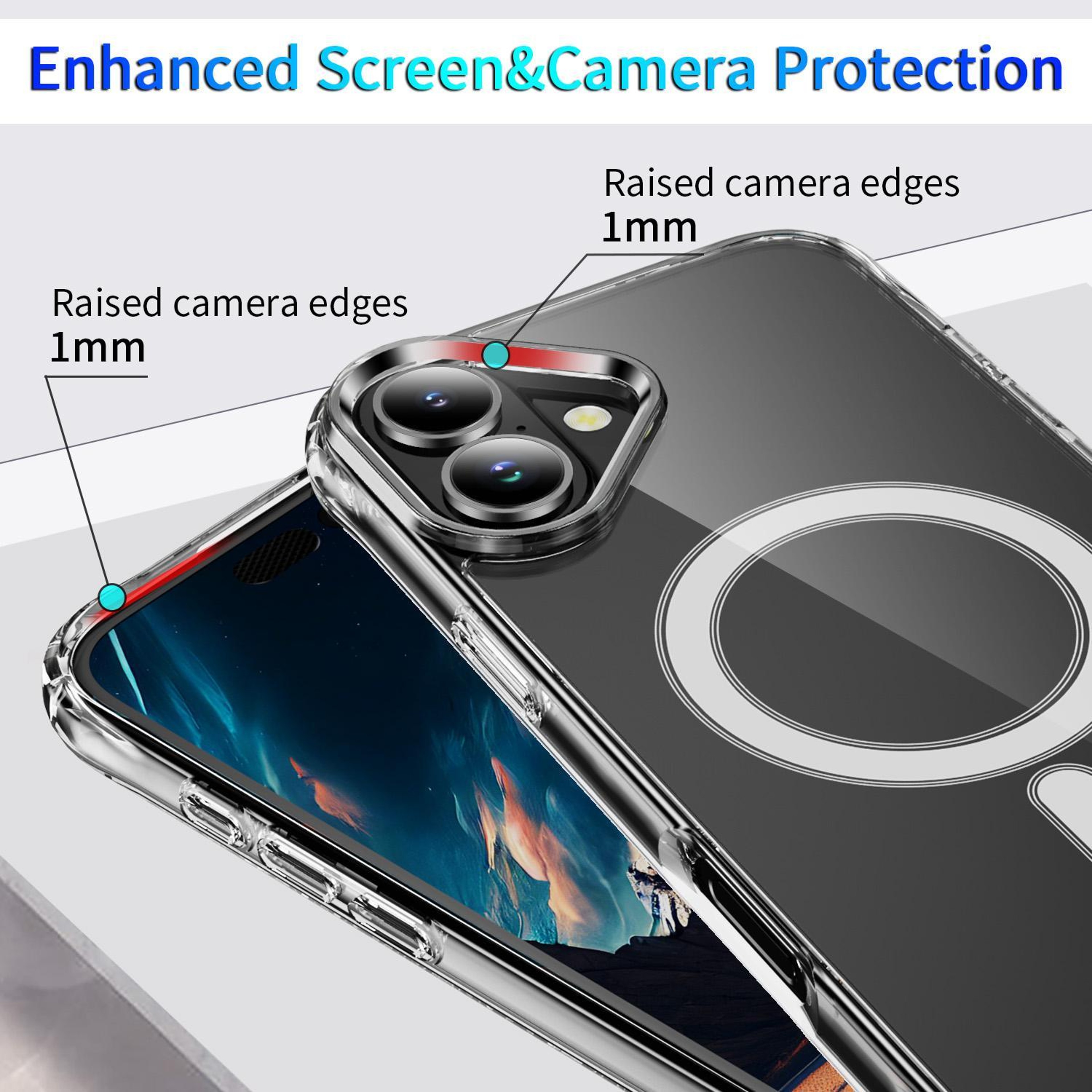 iPhone 18 Clear MagSafe Case with Four-Corner Airbag Shock Protection – view 6