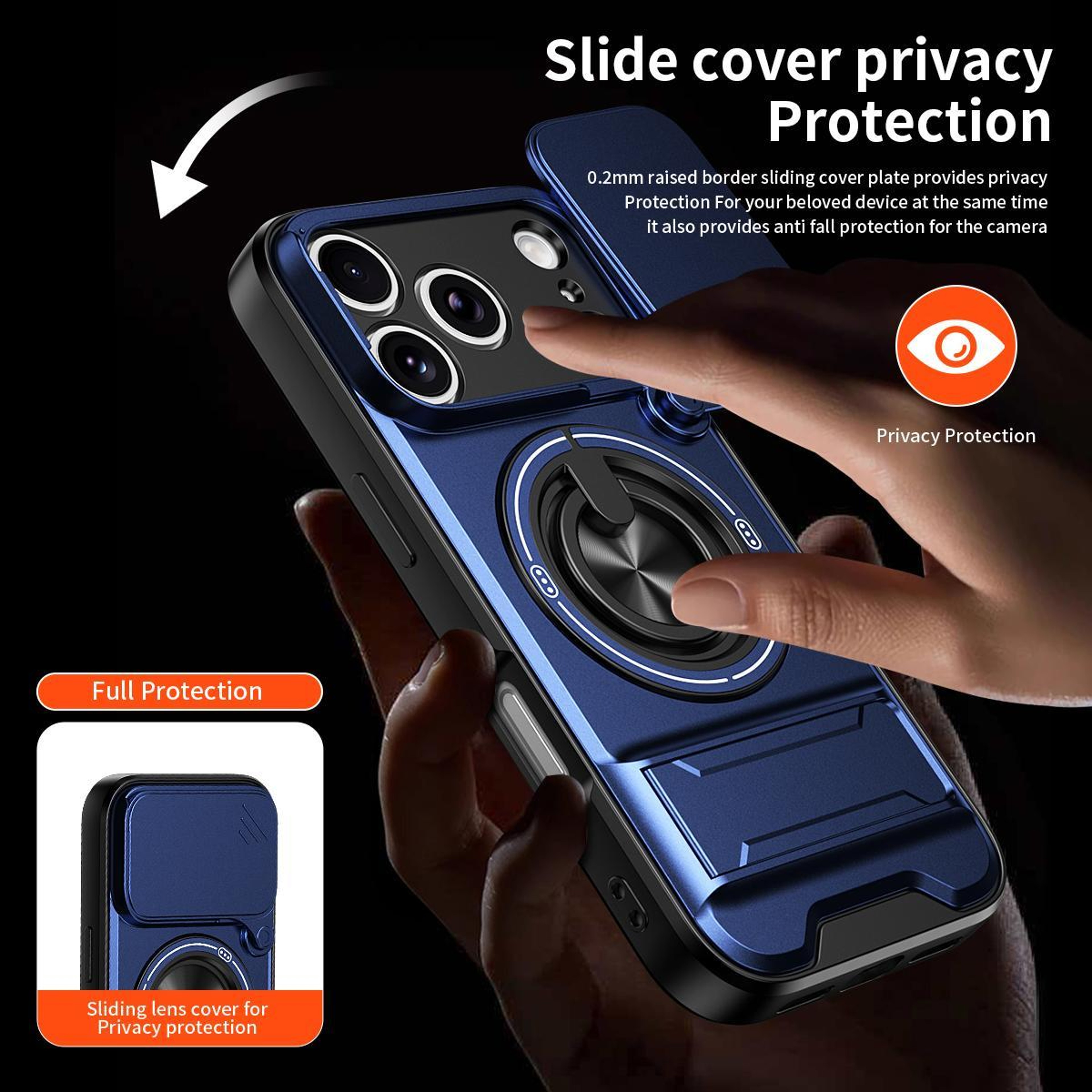 IPhone 18 Pro Case With Sliding Camera Cover Magnetic Charging And Kickstand Protection 13
