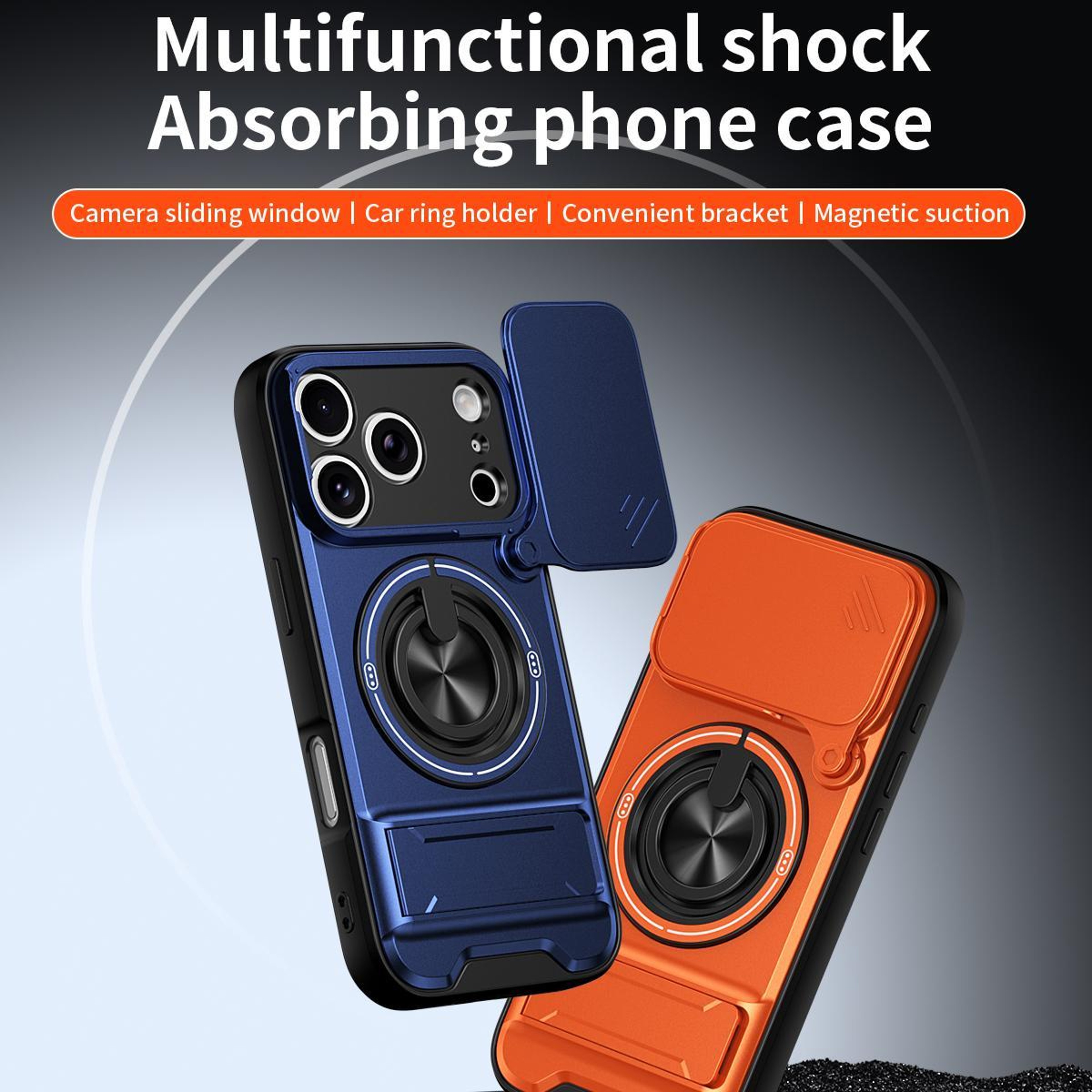 IPhone 18 Pro Case With Sliding Camera Cover Magnetic Charging And Kickstand Protection 8