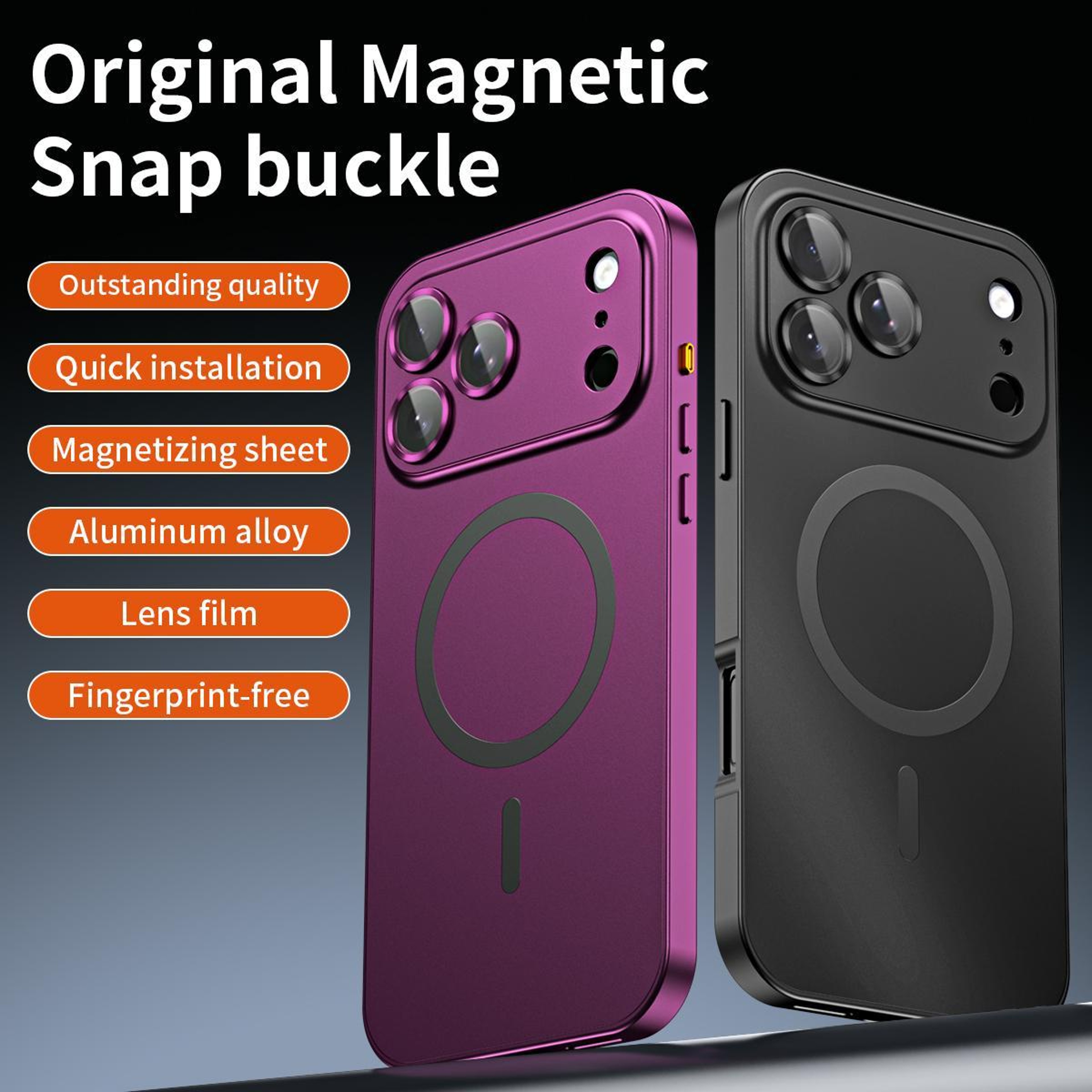 IPhone 18 Pro Max MagSafe Case With Aluminum Metal Frame And Camera Protection 1