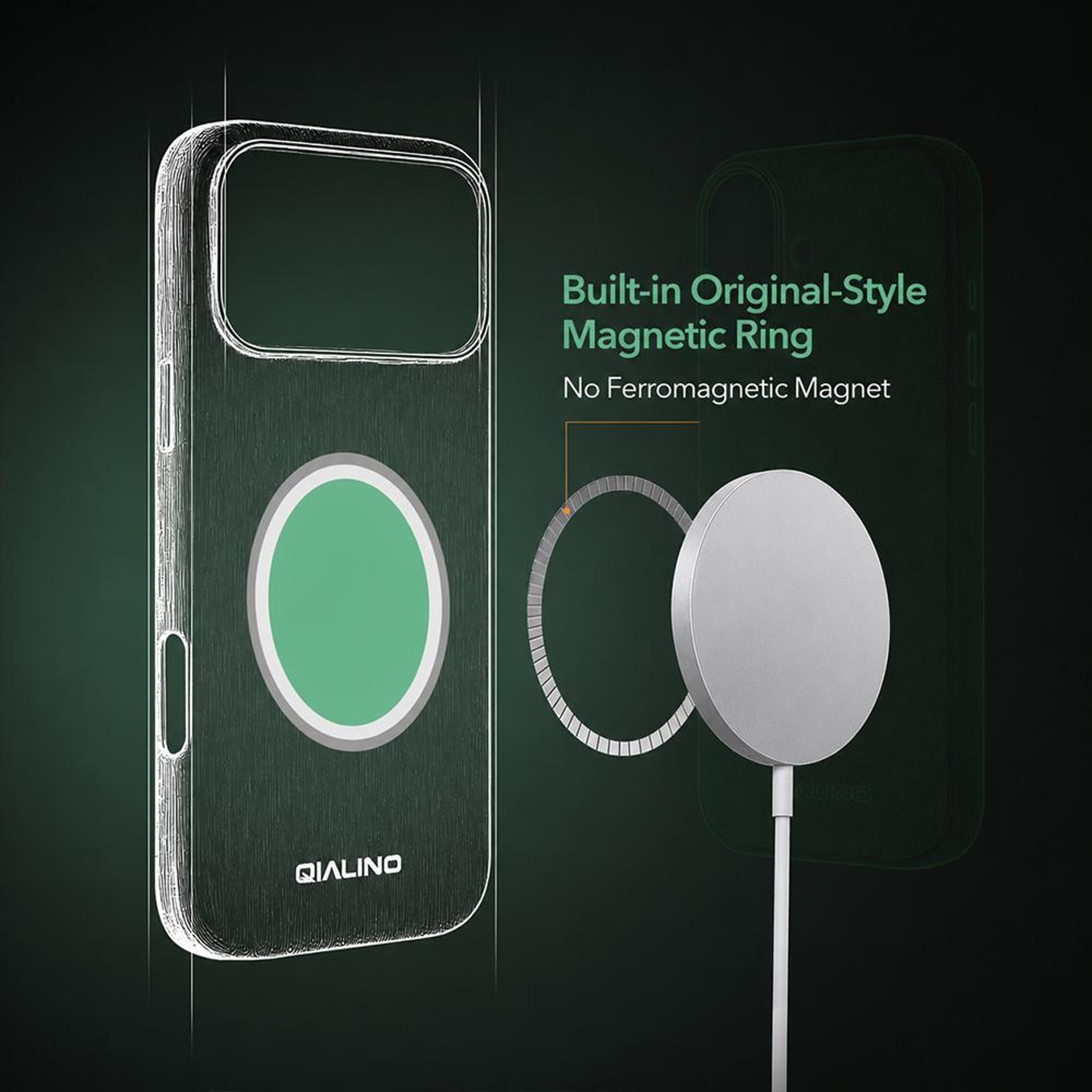 QIALINO IPhone 18 Pro Max Leather Wallet Case With Detachable Magnetic 2in1 Design 12
