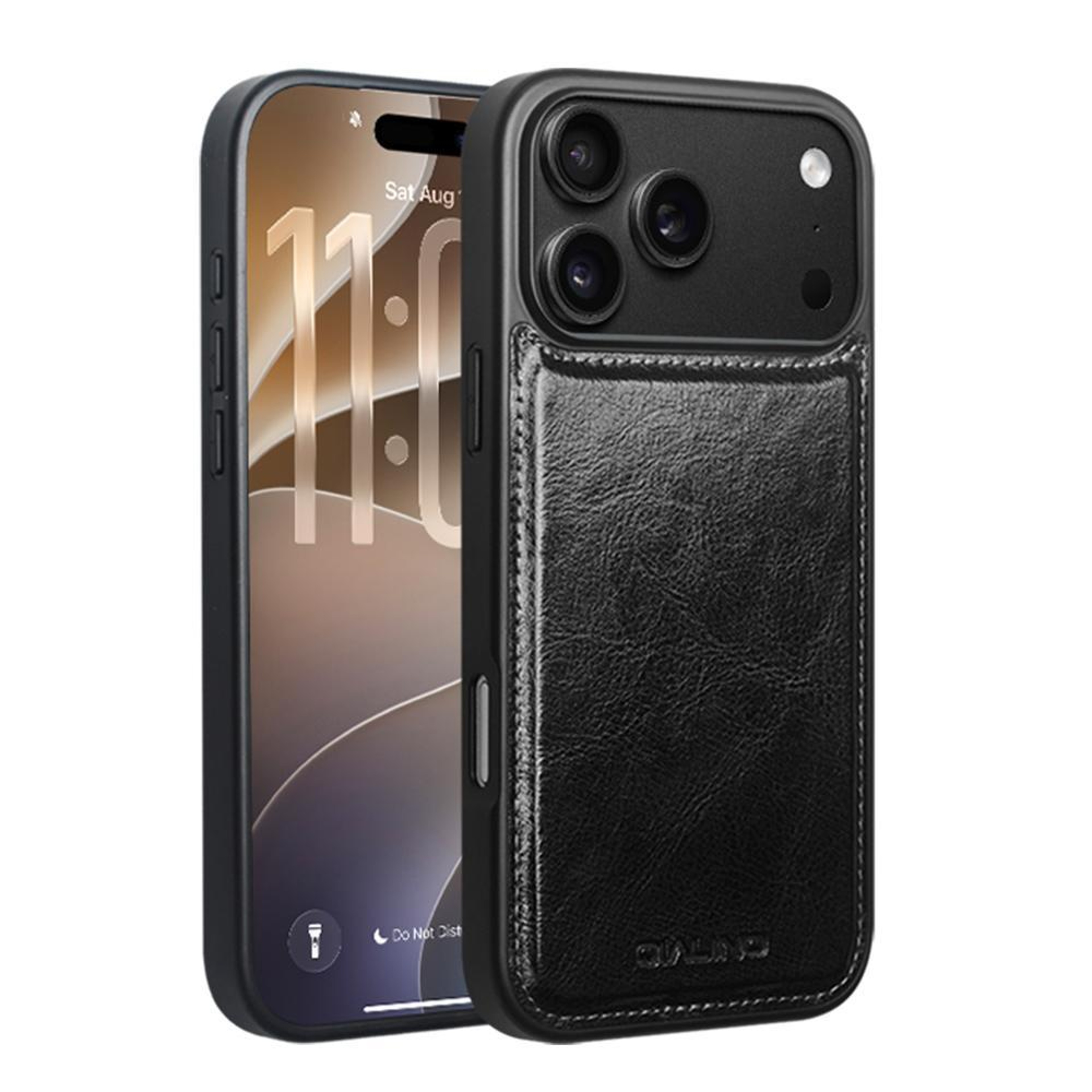 QIALINO Genuine Leather IPhone 18 Pro Max Case With Slim FullWrap Protection 0
