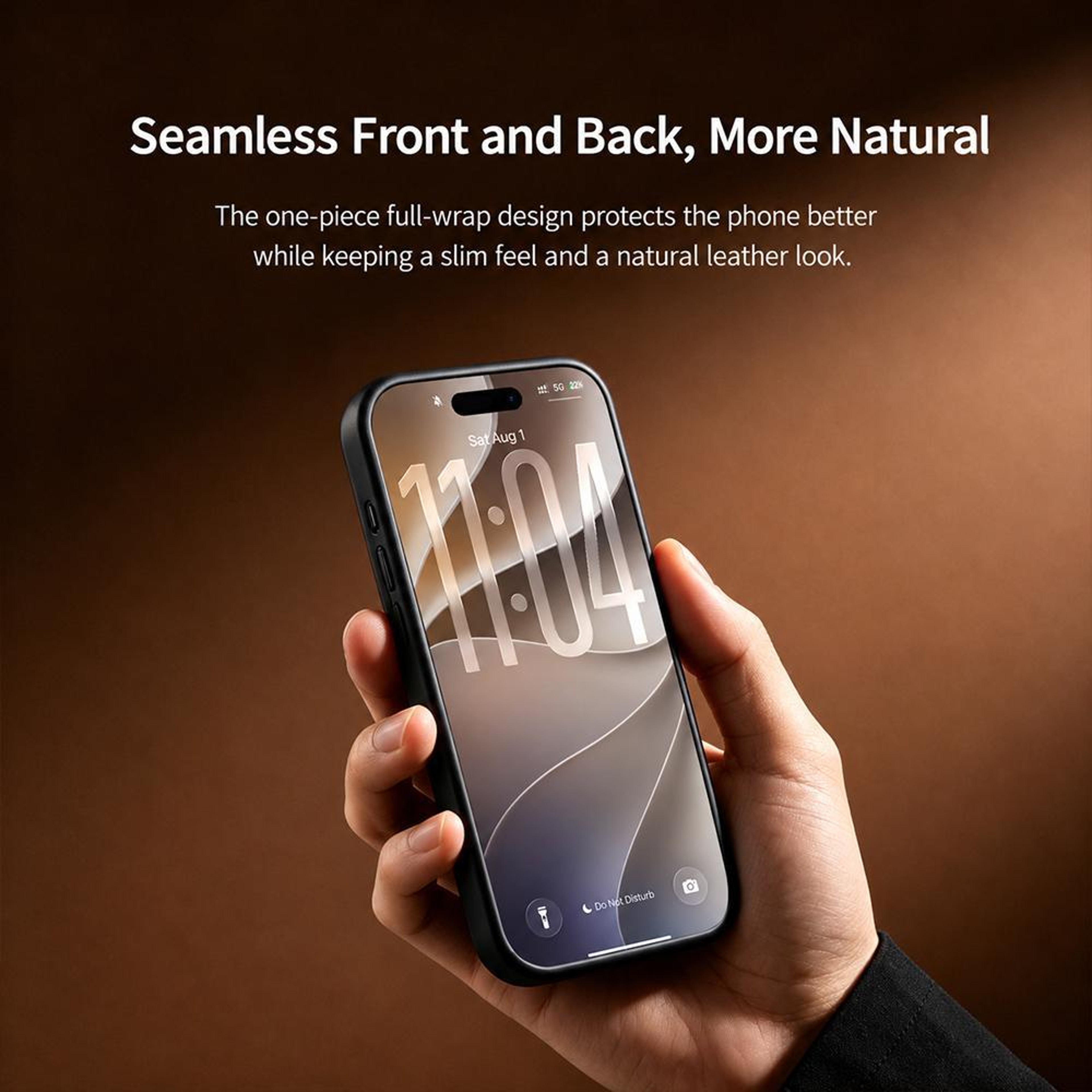 QIALINO Genuine Leather IPhone 18 Pro Max Case With Slim FullWrap Protection 3
