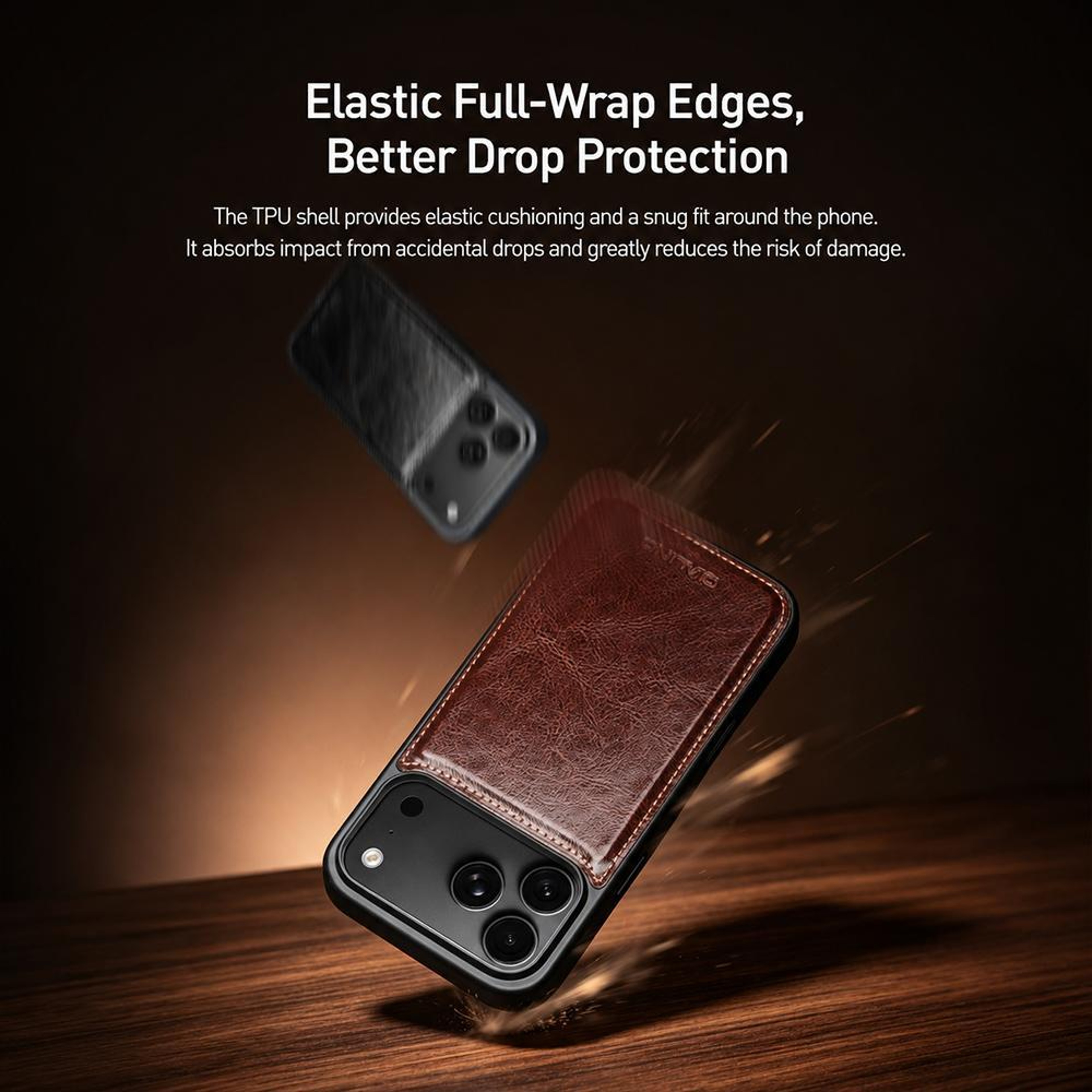 QIALINO Genuine Leather IPhone 18 Pro Max Case With Slim FullWrap Protection 5