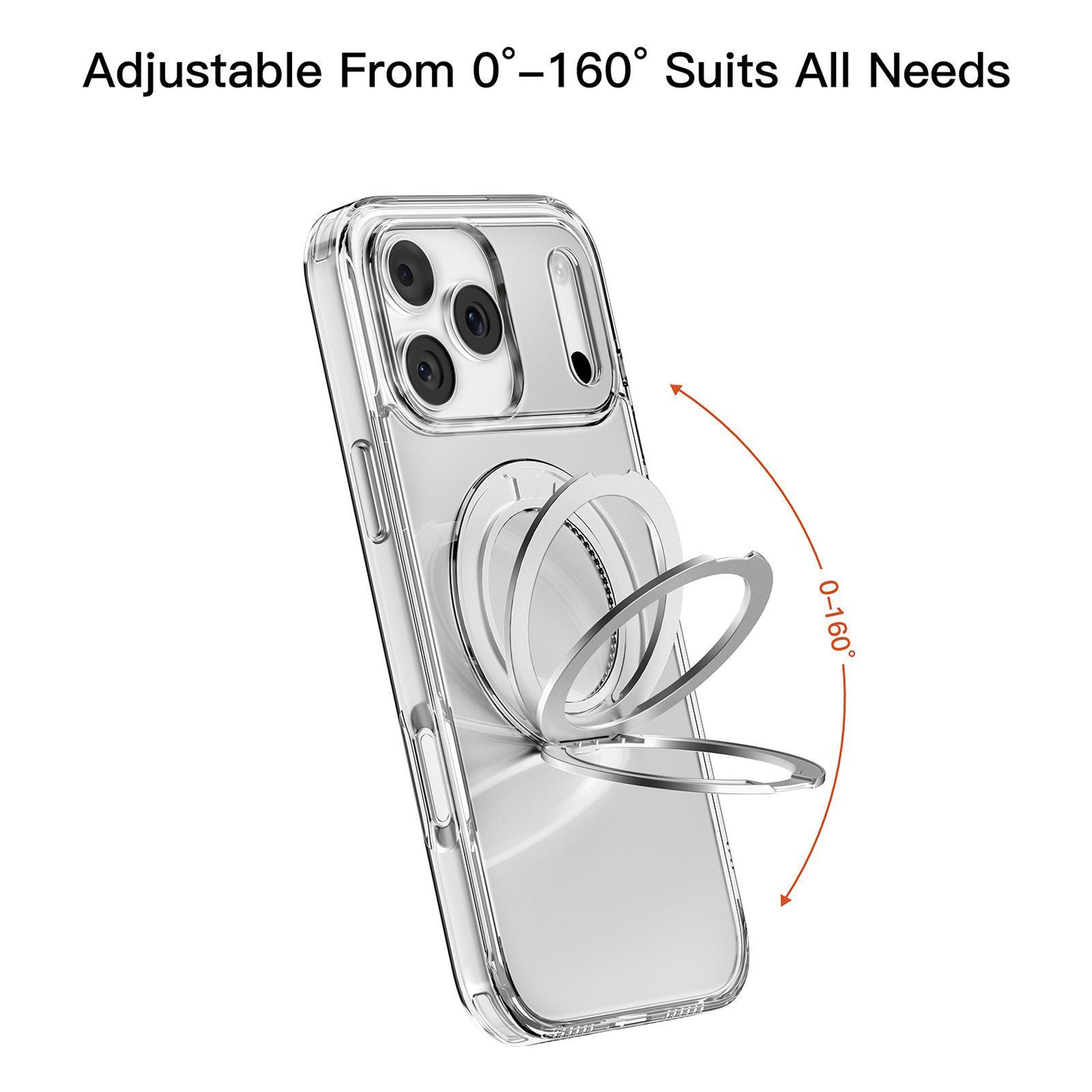 Mutural iPhone 18 Pro Max Case with MagSafe Case Charging and 360° Rotating Stand – view 4