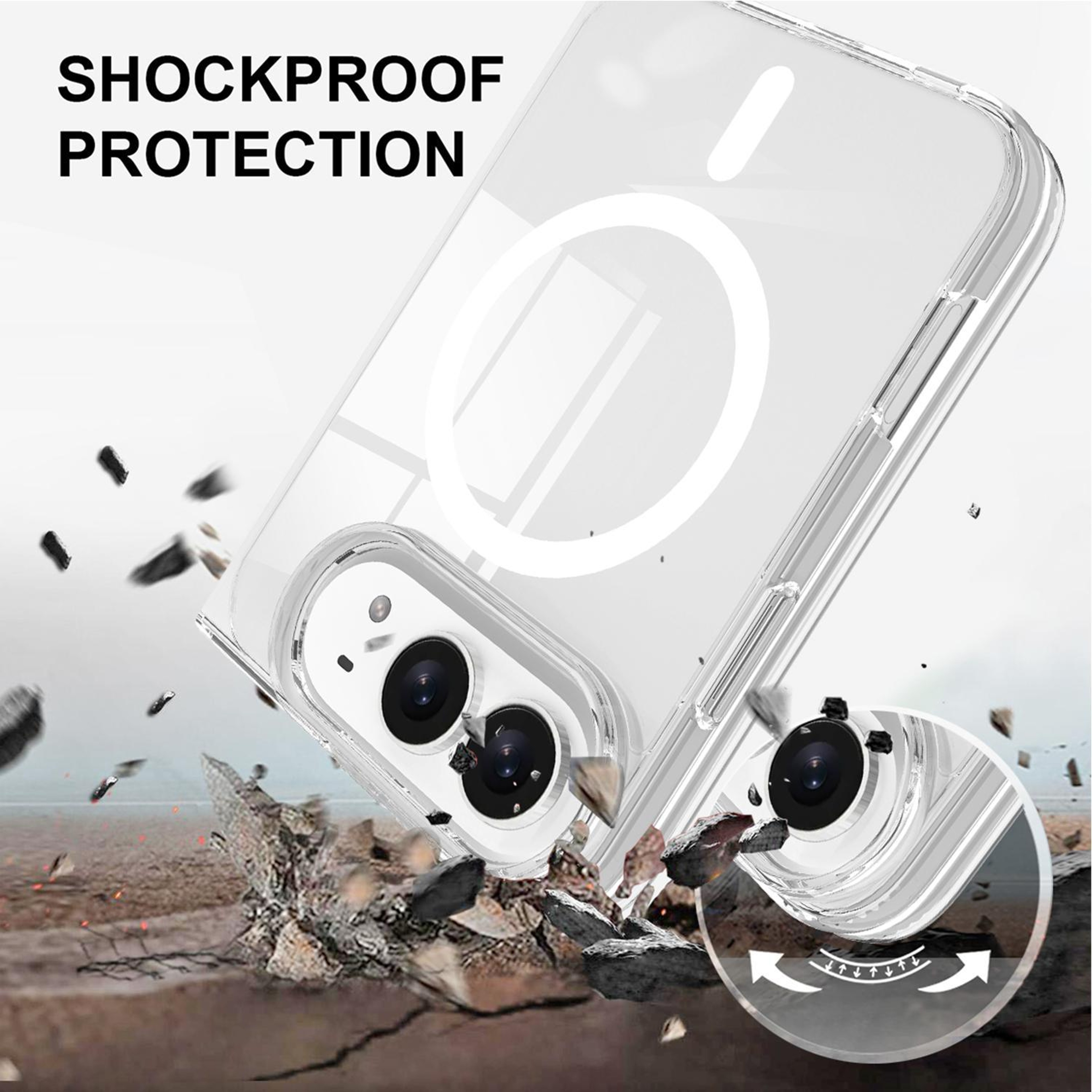 Duo Clear MagSafe iPhone Case with Scratch-Resistant PC Back and Wireless Charging Support – view 6